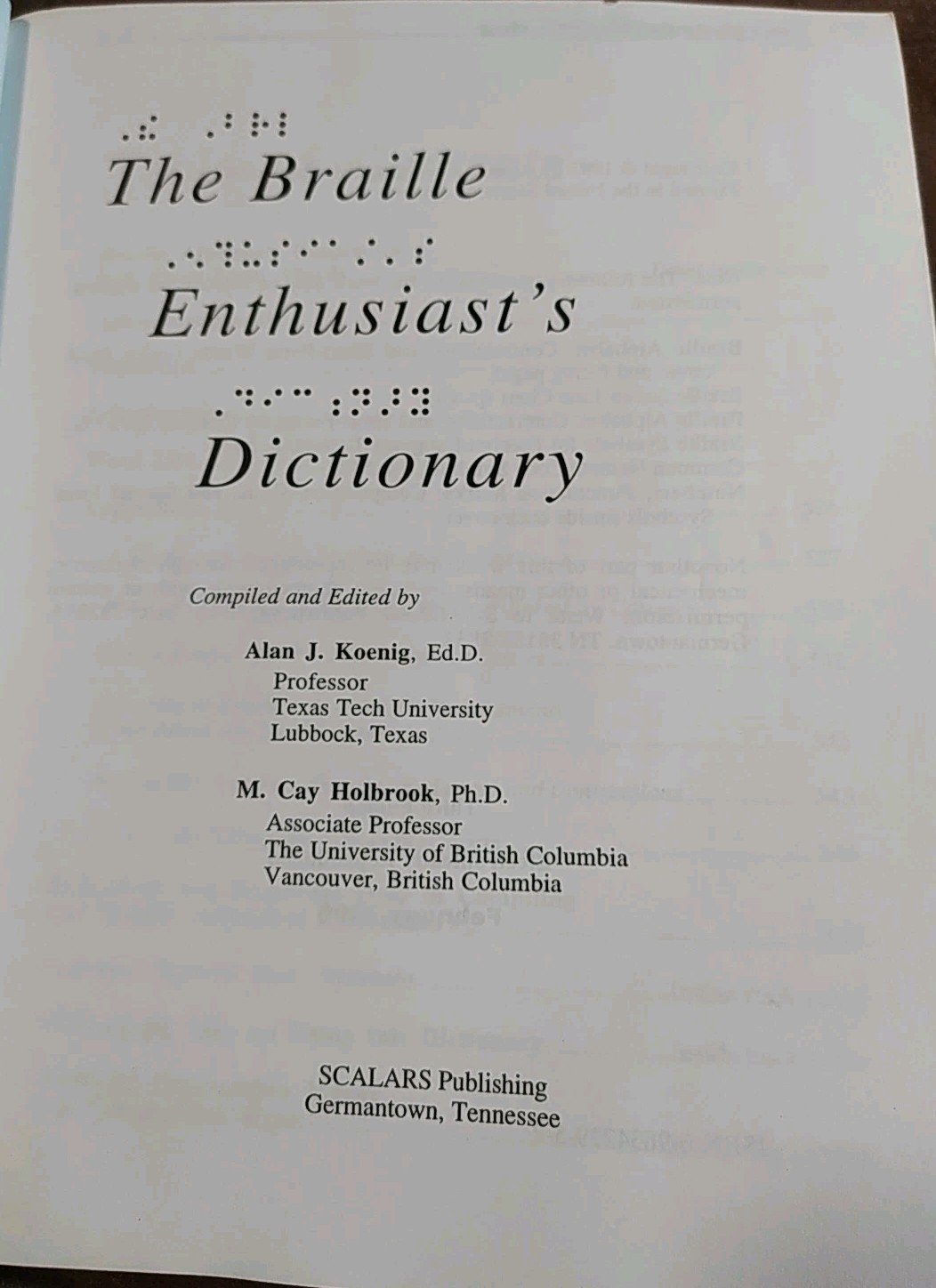BRAILLE ENTHUSIASTS DICTIONARY 3RD ED UEB TRANSCRIPTION GUIDE FOR TEACHERS