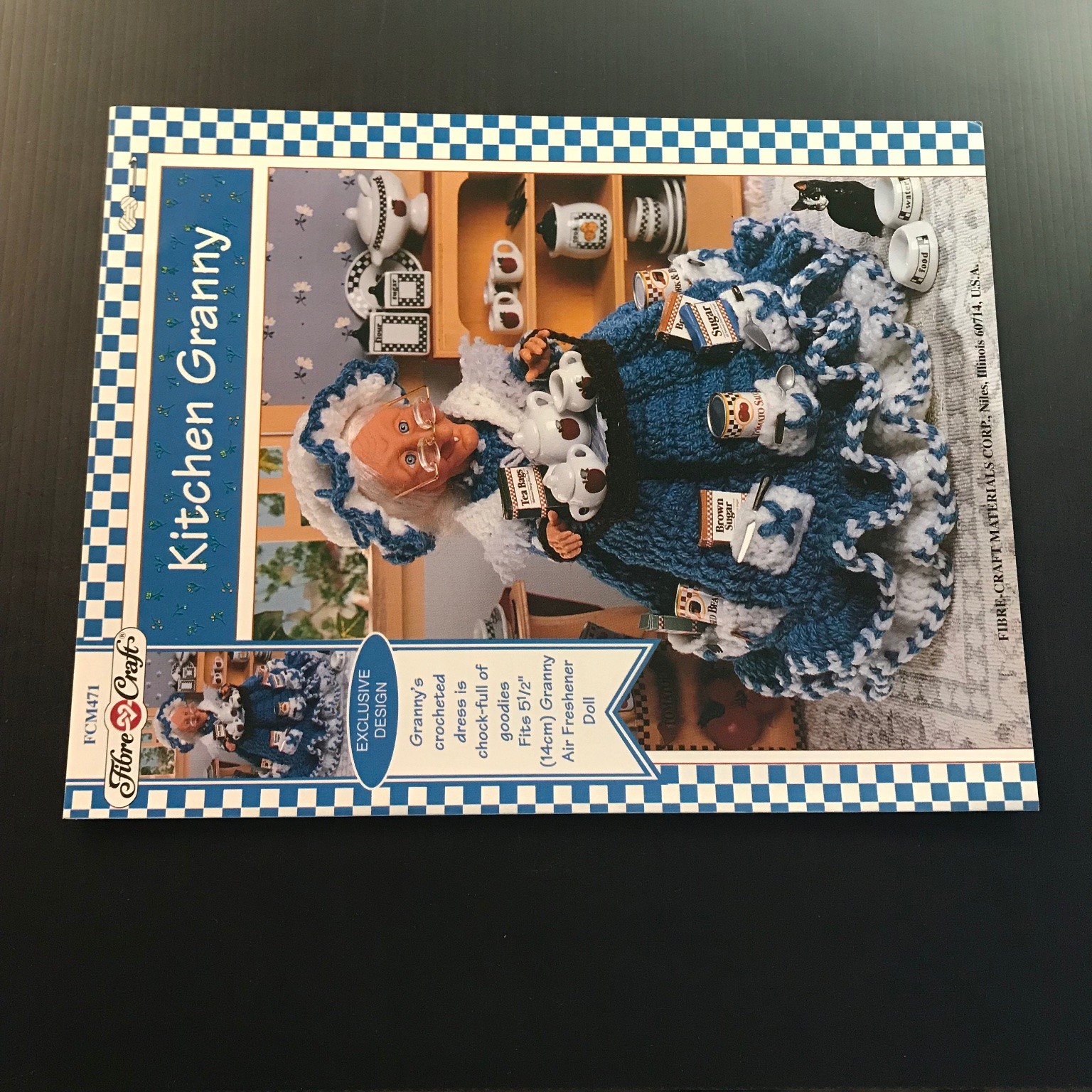 Kitchen Granny Crochet Pattern Doll Dress Fibre-Craft 1994 FCM471