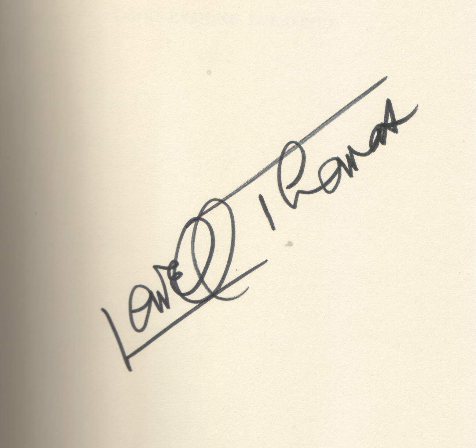 NBC CBS News Lowell Thomas – Good Evening Everybody -1976 – Signed, 1st