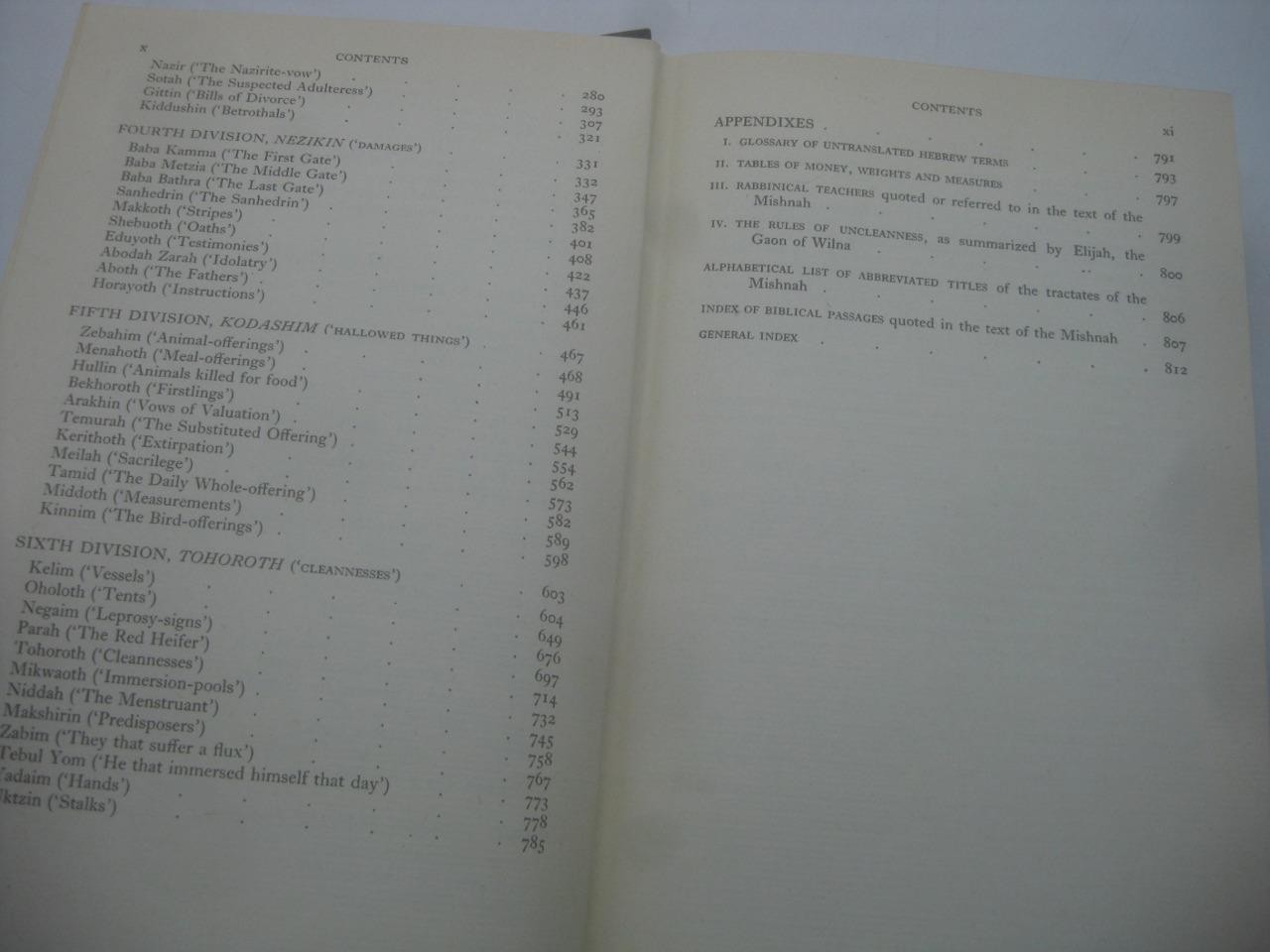 The Mishnah, Translated from the Hebrew COMPLETE in ENGLISH by Danby
