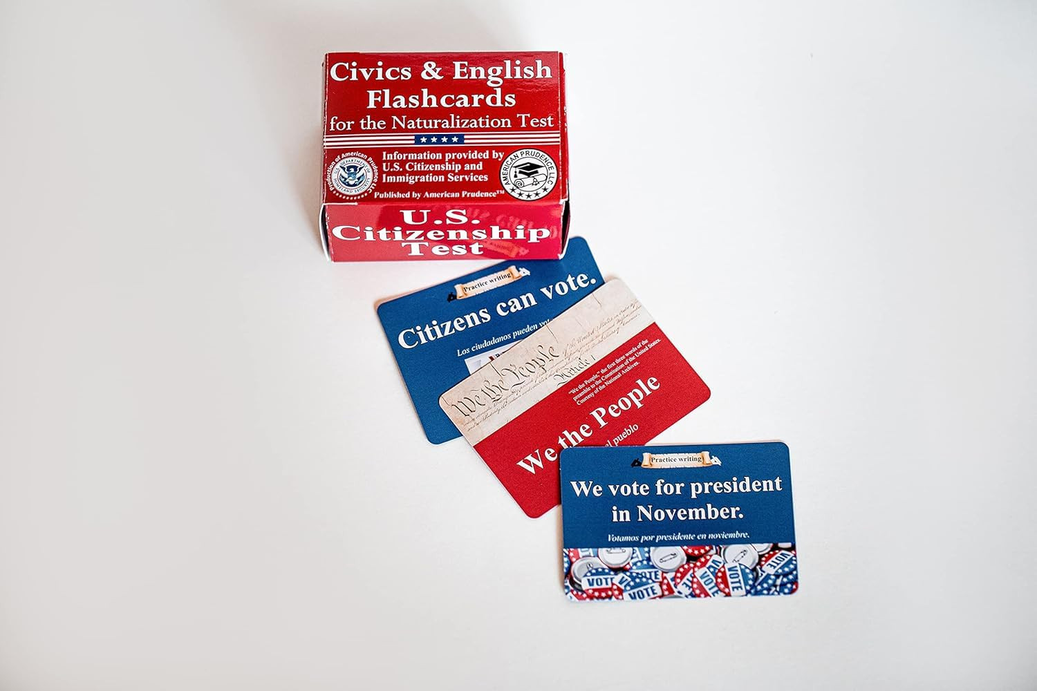 US Citizenship Flash Cards 2025 to Study for the Naturalization Test Includes Ci