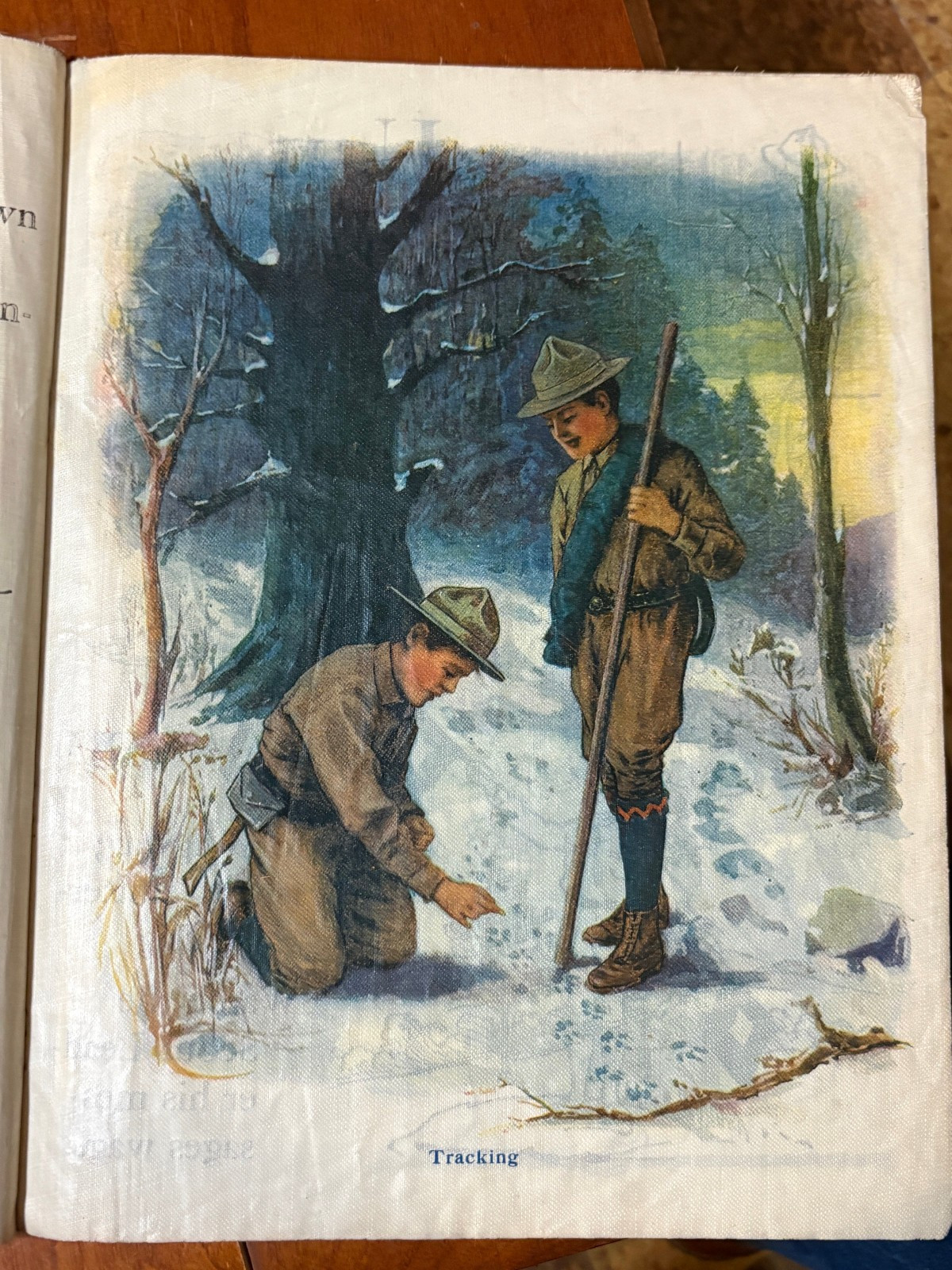 The Boy Scout ABC, Linen, Sam’L Gabriel Sons no 517 copyright 1916 Good complete