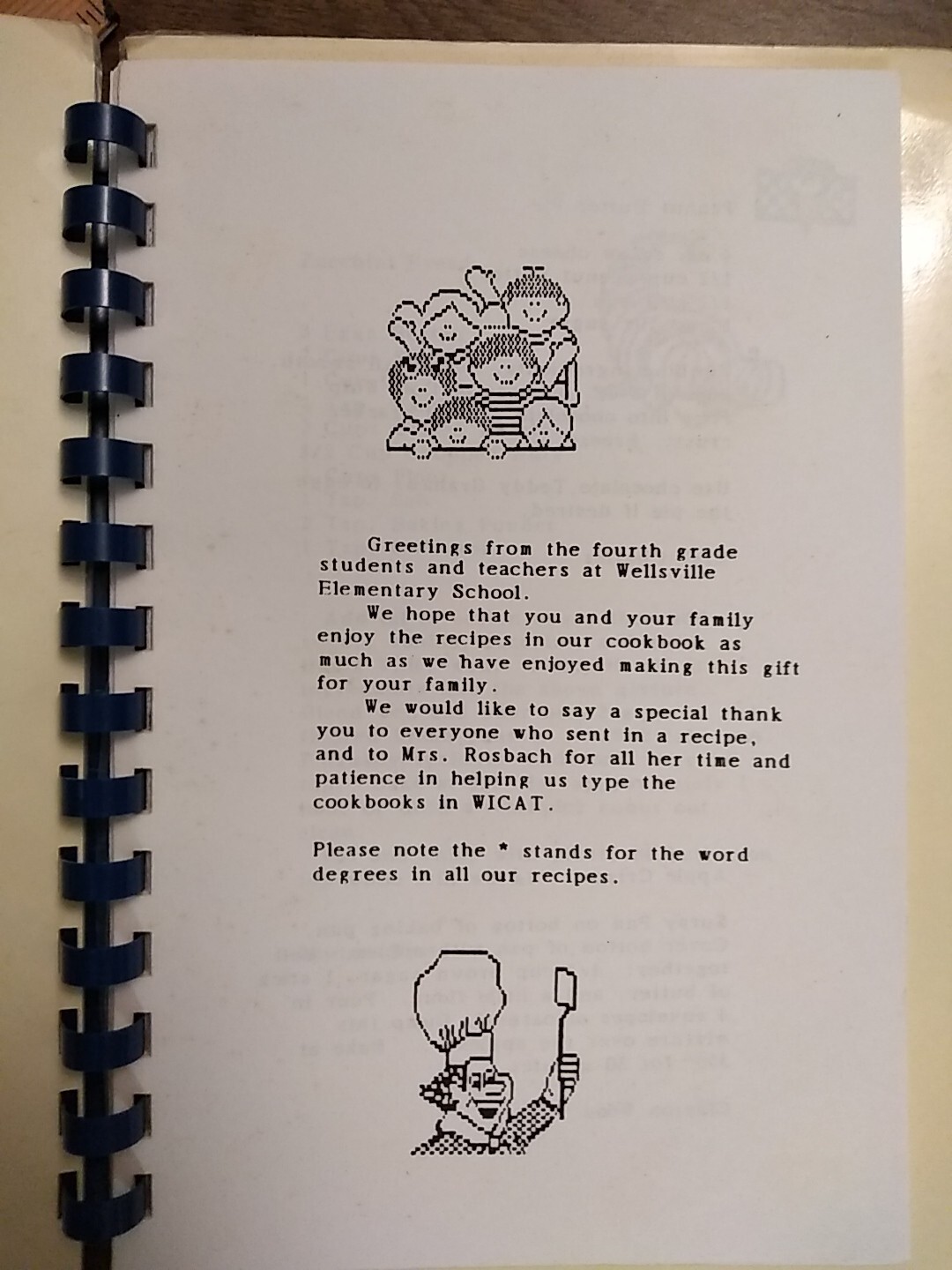 Wellsville Pennsylvania elementary school Christmas cookbook PA 1992