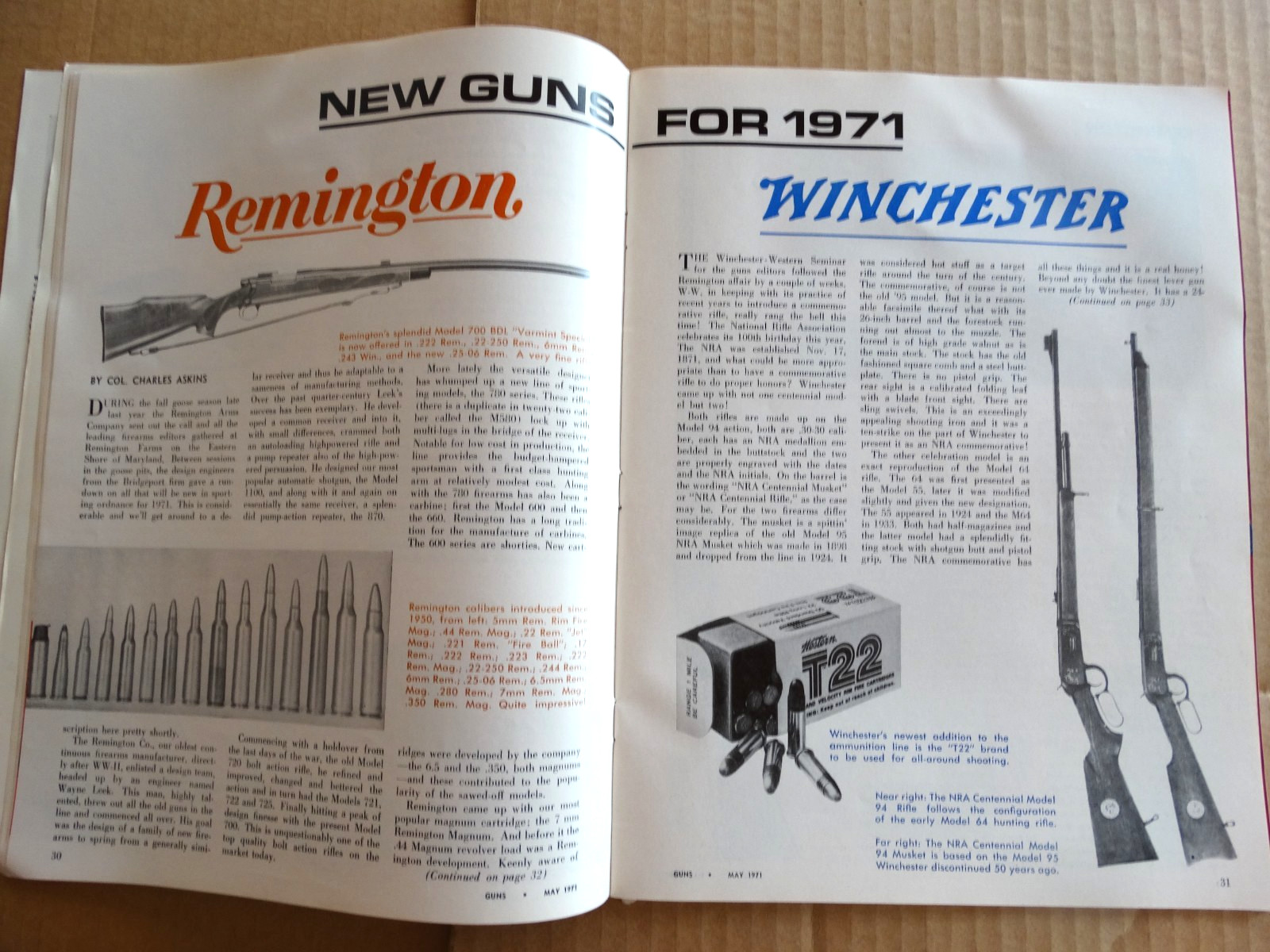 Guns – May 1971 – Colt .25 Automatic