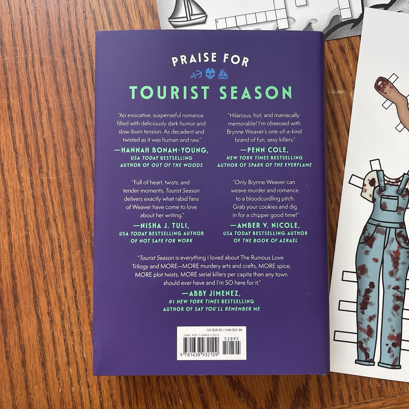 Tourist Season Brynne Weaver Unsigned Hardcover w/ Preorder Swag