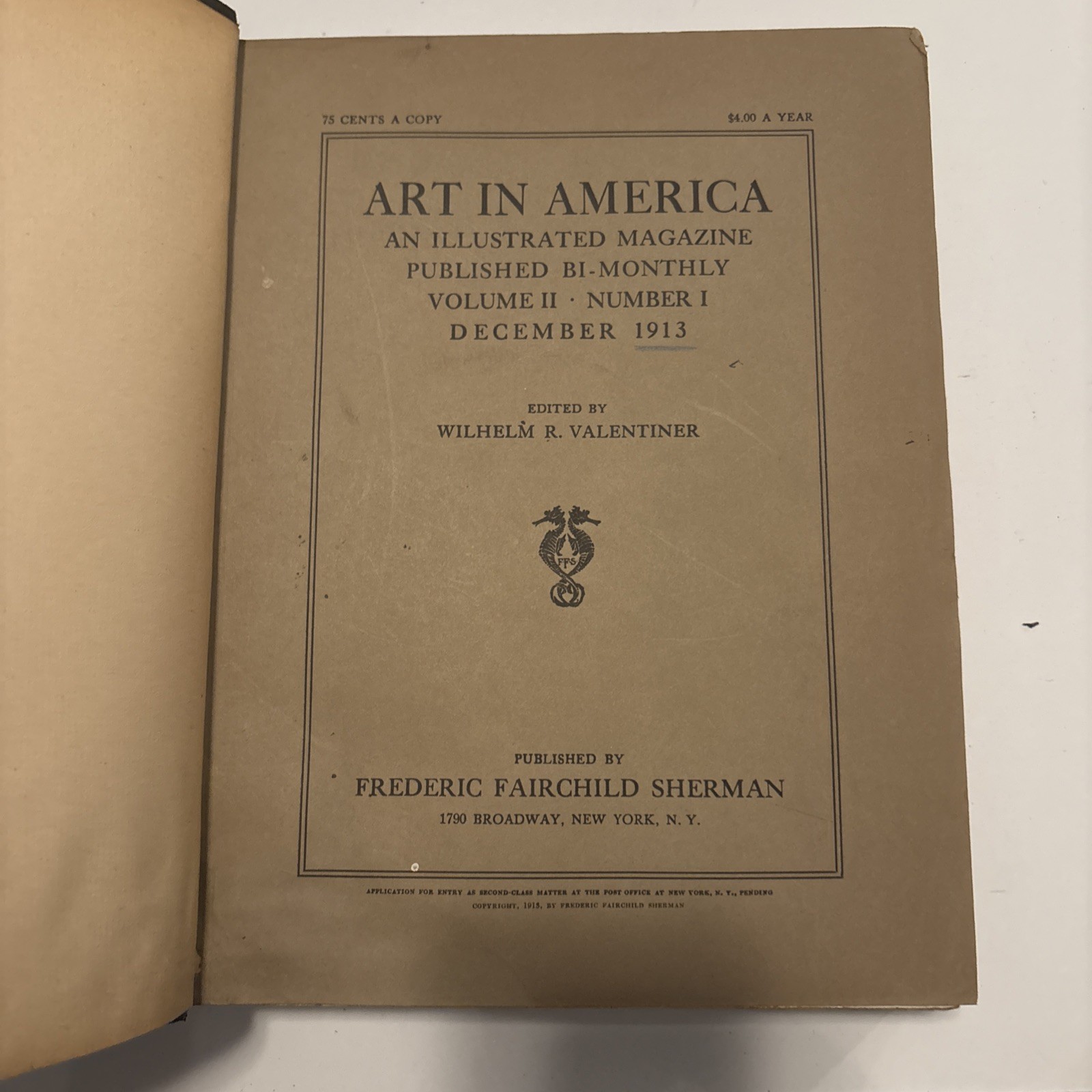 Art In America Magazine 1913 (432 Pages)