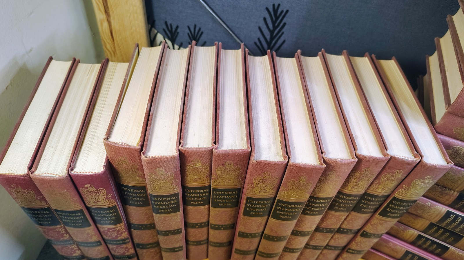 Universal Standard Encyclopedia Complete Set 25 +3 Volumes Illustrated 1954 1955