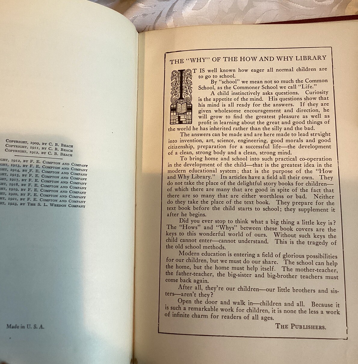 New Students Reference Work Vols. I V VI VII and VIII – Vintage 1923 Illustrated