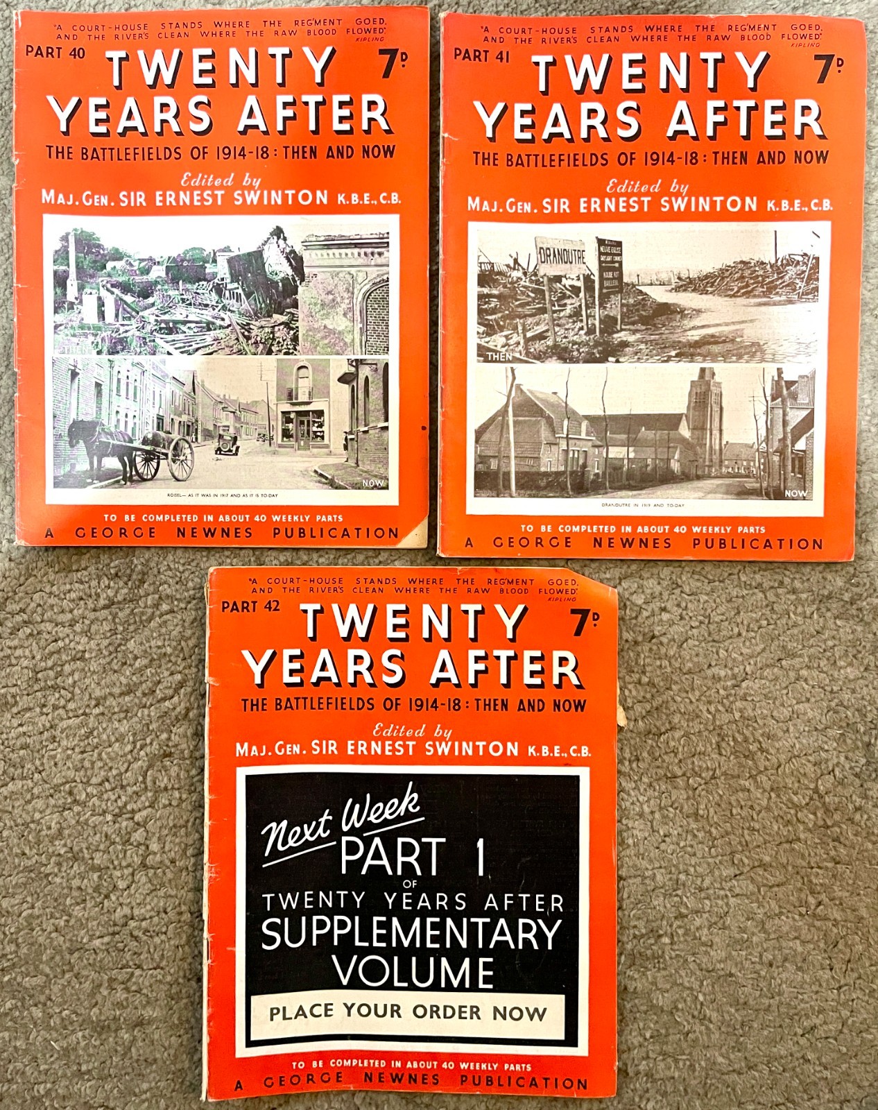 Twenty Years After WWI Magazine Bundle Parts 1-42 + Supplements 1914-18 Newnes