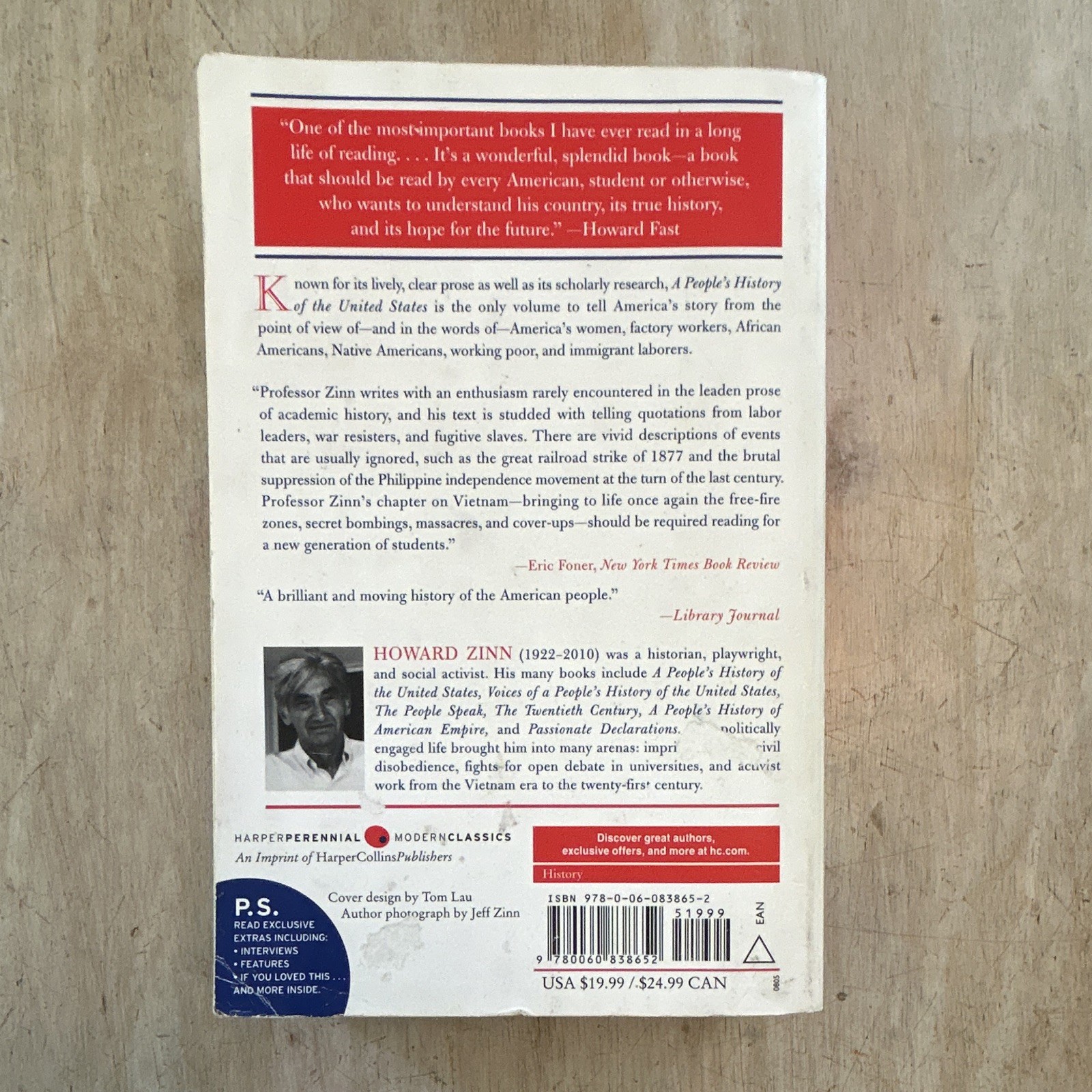 Howard Zinn: A People’s History of the United States; 2005 Trade Paperback