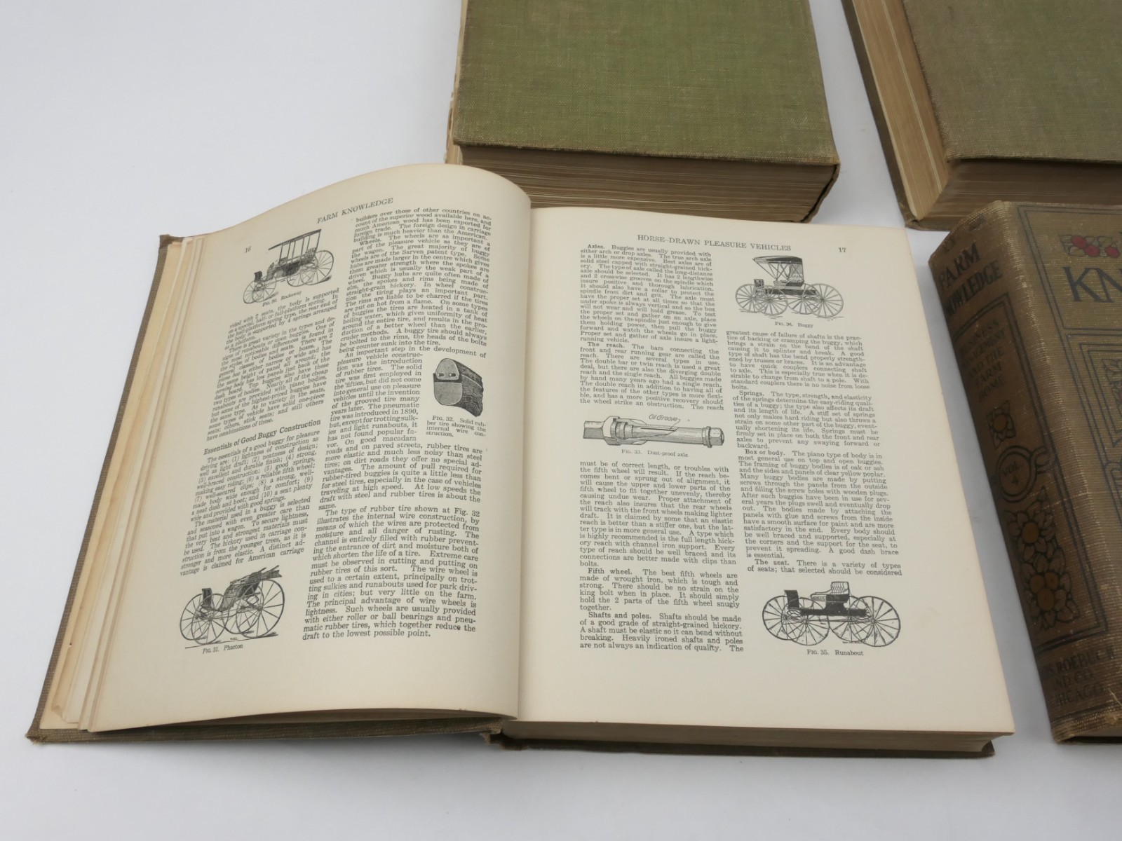 1919 Farm Knowledge 4-Vol Set E.L.D. Seymour Sears Roebuck Agriculture Vintage