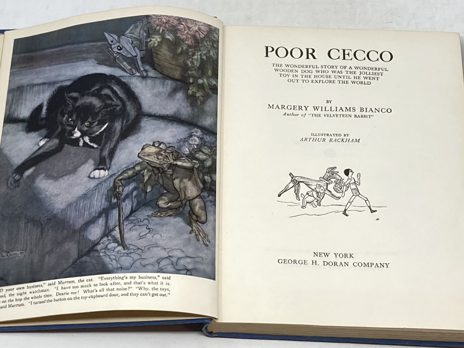 Margery Williams Bianco / POOR CECCO THE WONDERFUL STORY OF WONDERFUL WOODEN 1st