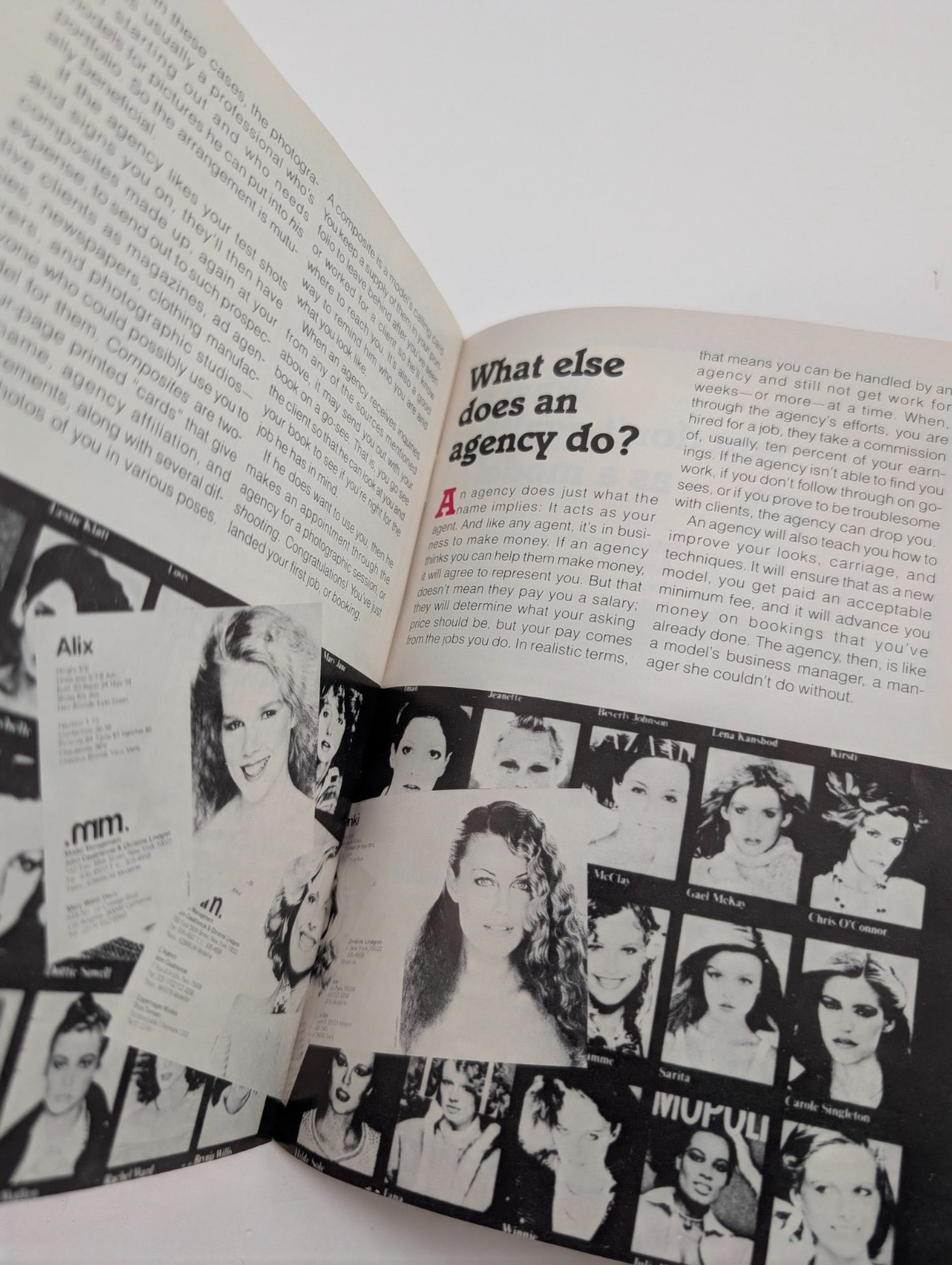 Vtg 1978 Seventeen Magazine Mini Booklet Insert All About Modeling 7.25″ x 5.25″