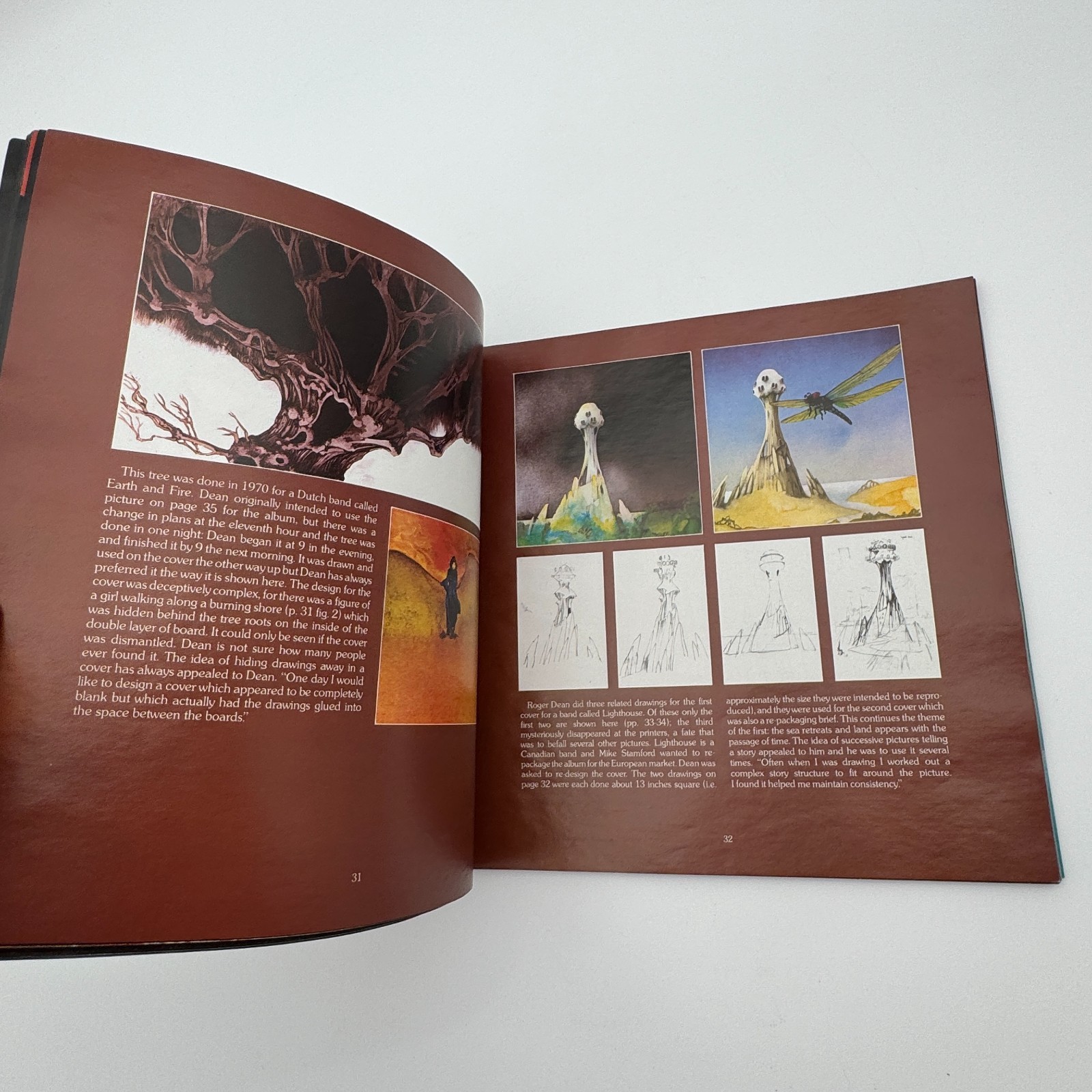 Views by Roger Dean Art Book Fantasy Trippy Stoner Dragons Dream 1975 Softcover