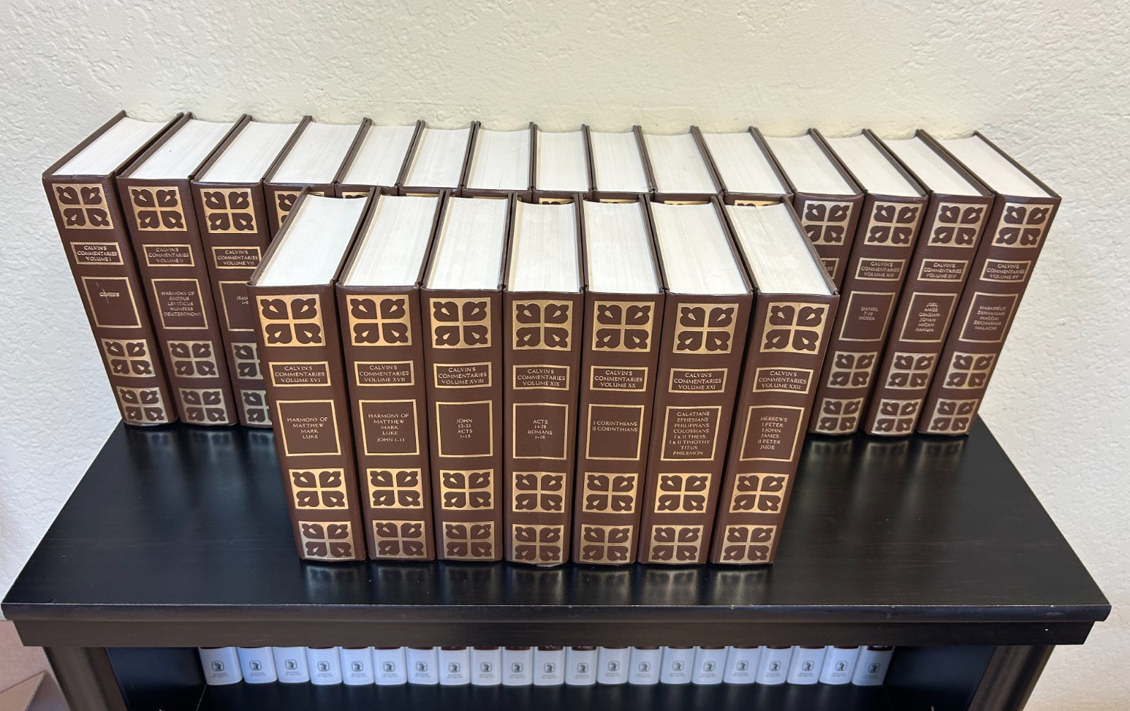 John Calvin’s Commentaries (22 Volume Set) – Hardcover (Excellent Condition)