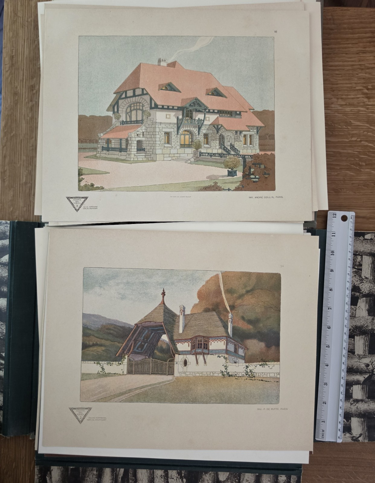 1904 Moderne Bauformen – M. J. Gradl – 84 Mostly Color Plates – Art Nouveau