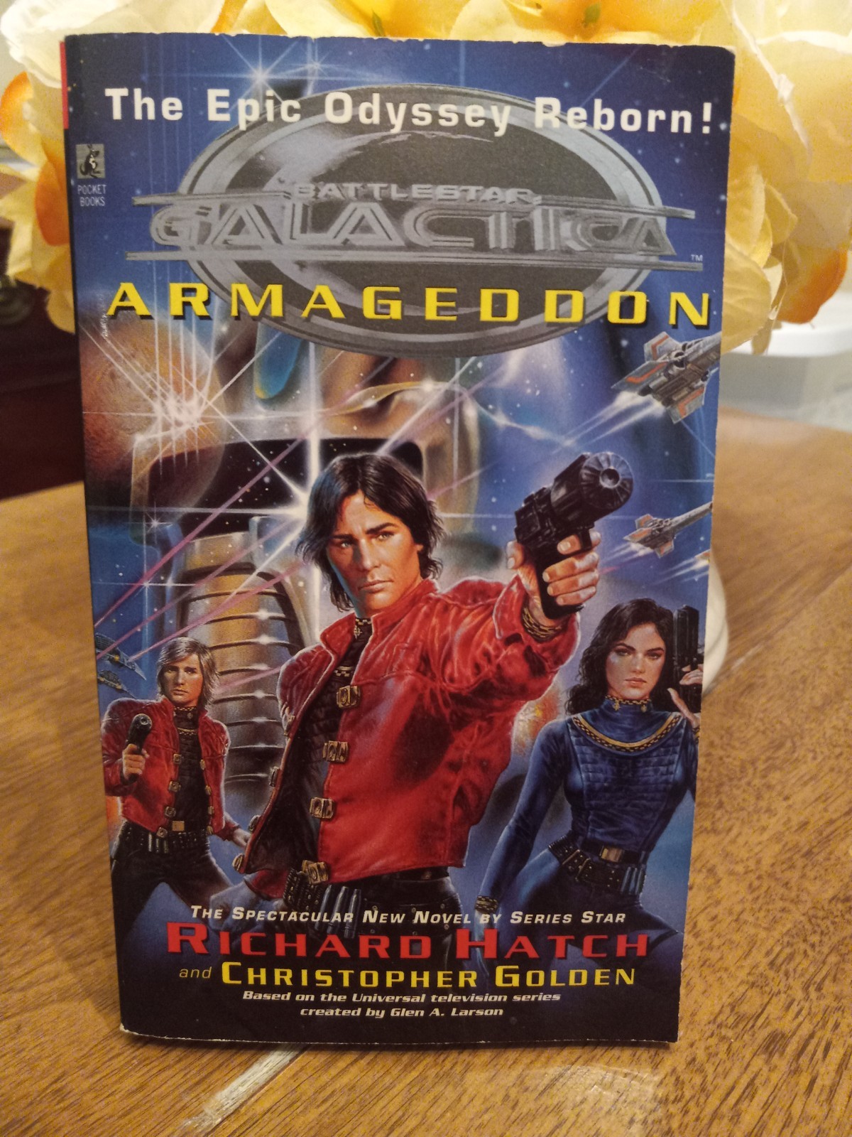 BATTLESTAR GALACTICA: Armageddon By Richard Hatch Paperback 1998 1st Ed. UNREAD