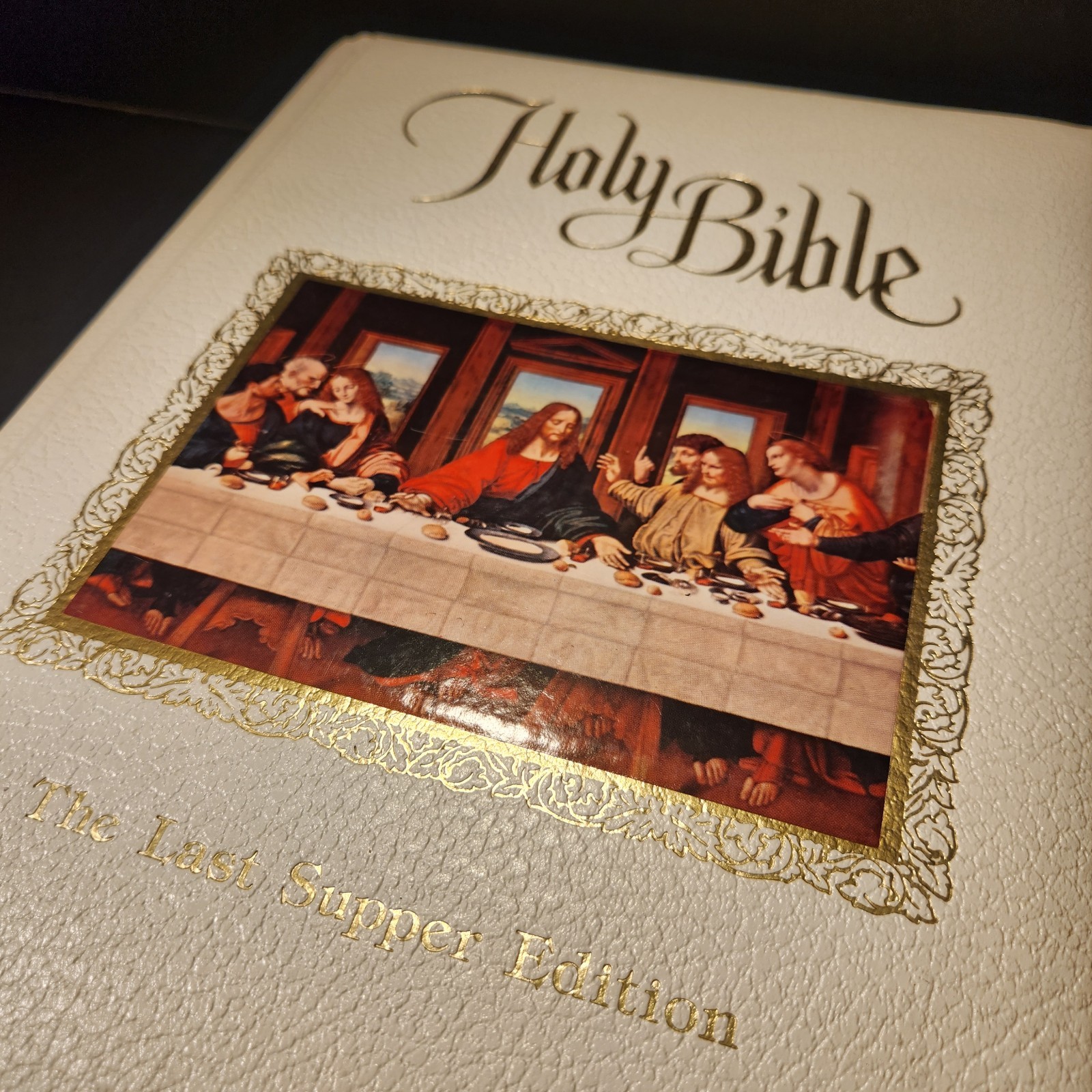 1985 KJV Holy Bible The Last Supper Edition Hardcover King James Version Book