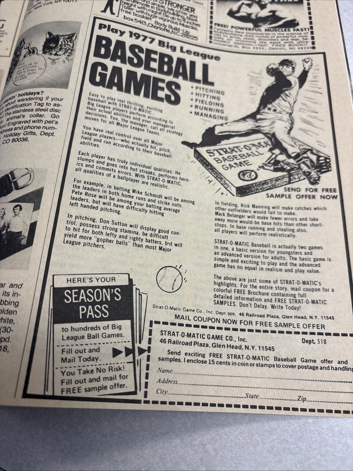 SPORT MAGAZINE (July 1977 Vol. 65 No. 1) – MARK FIDRYCH Detroit Tigers – MLB