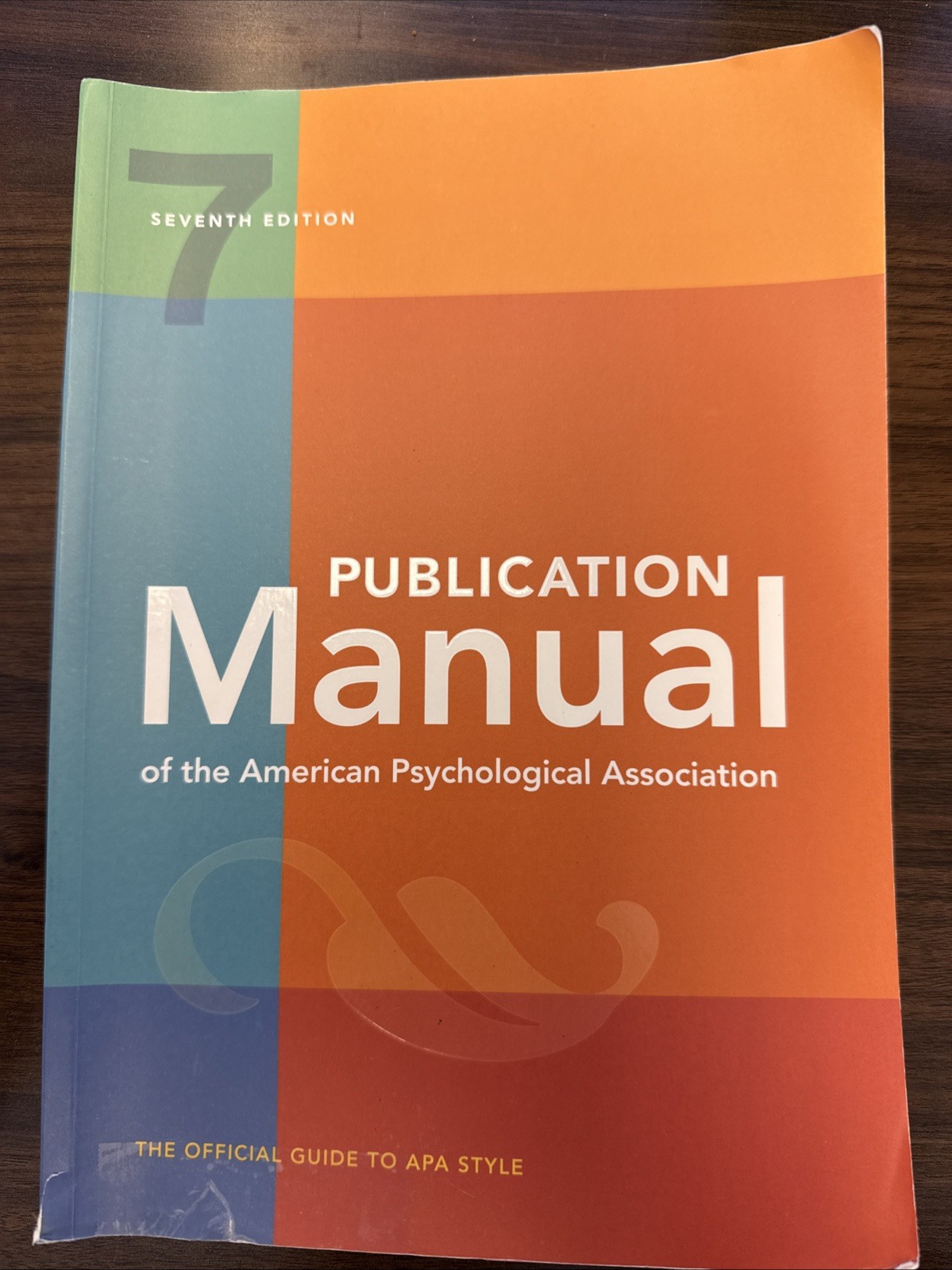 Publication Manual (OFFICIAL) 7th Edition of the American Psychological Associat