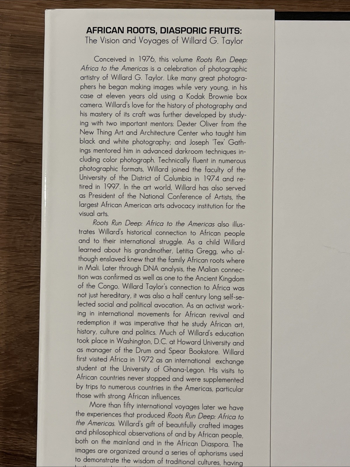 Roots Run Deep Africa to Americas Mosley Taylor Book Cultural History