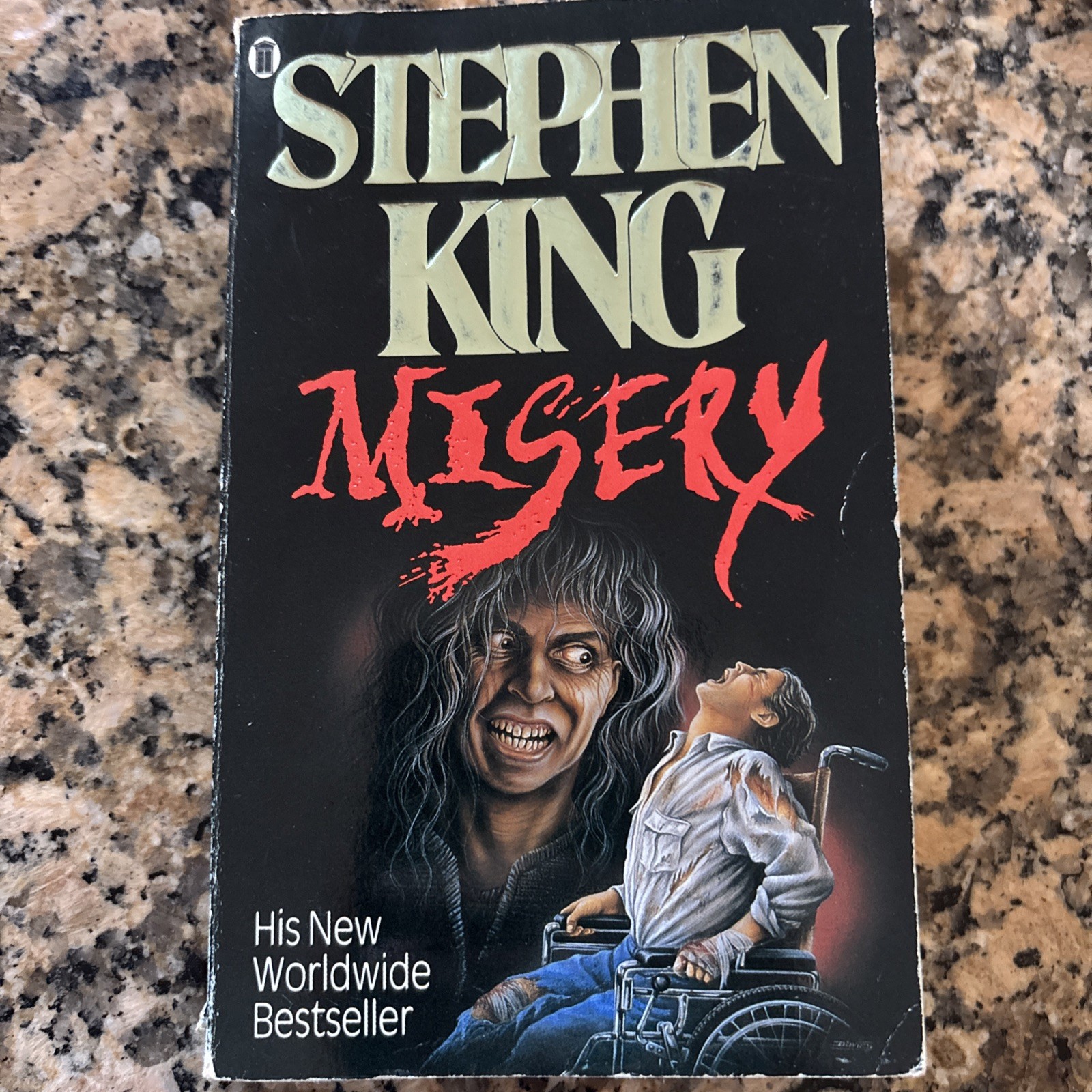 Stephen King Misery Vintage 1988 UK PB NAL Horror Super Rare Cover