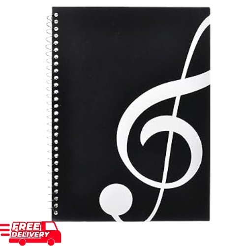 Coguzed 100 Pages Blank Sheet Music Notebook – 26X19cm Staff Paper for Musicians