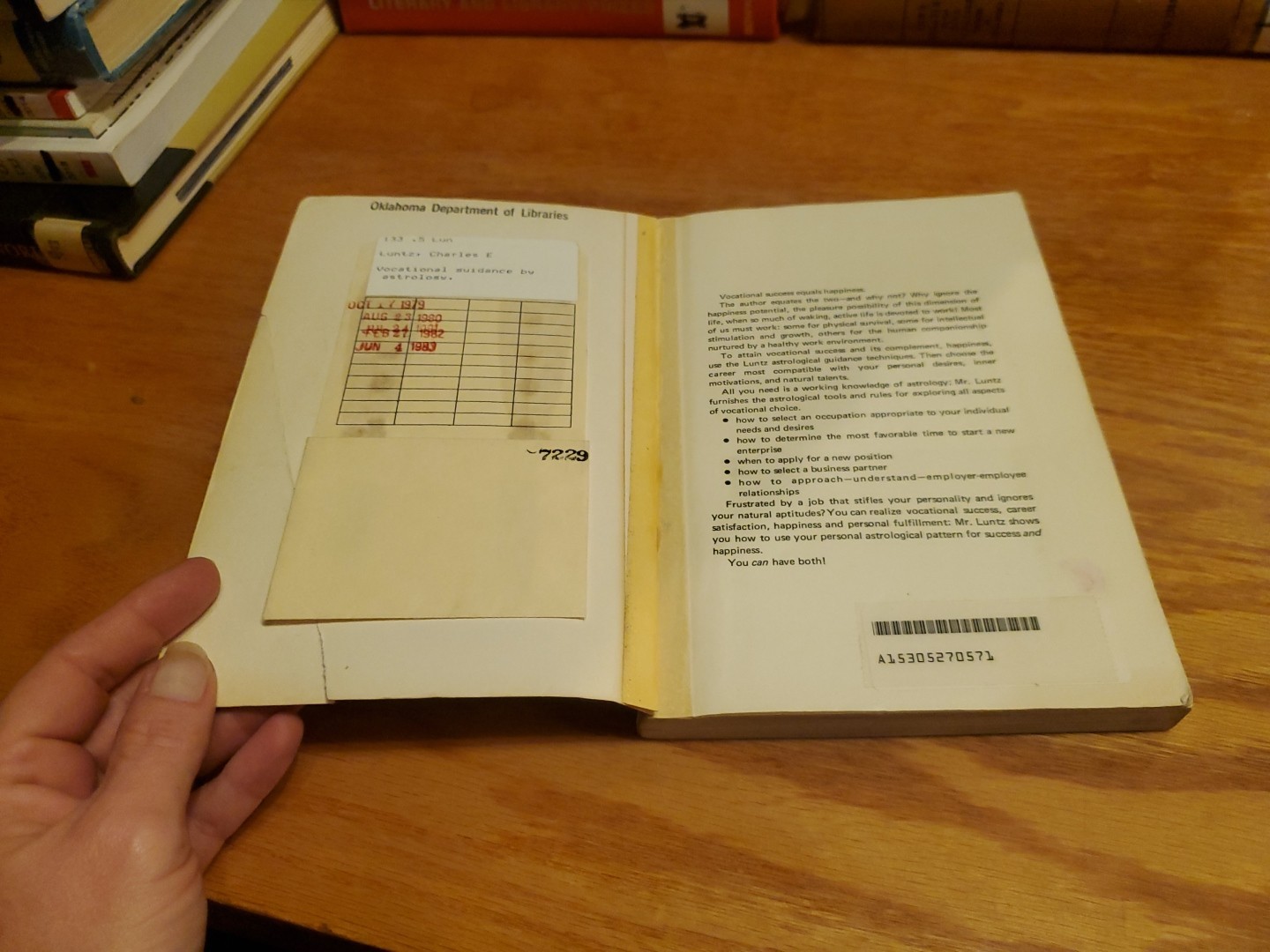 Vocational Guidance By Astrology by Charles E. Luntz (1978, Trade Paperback)