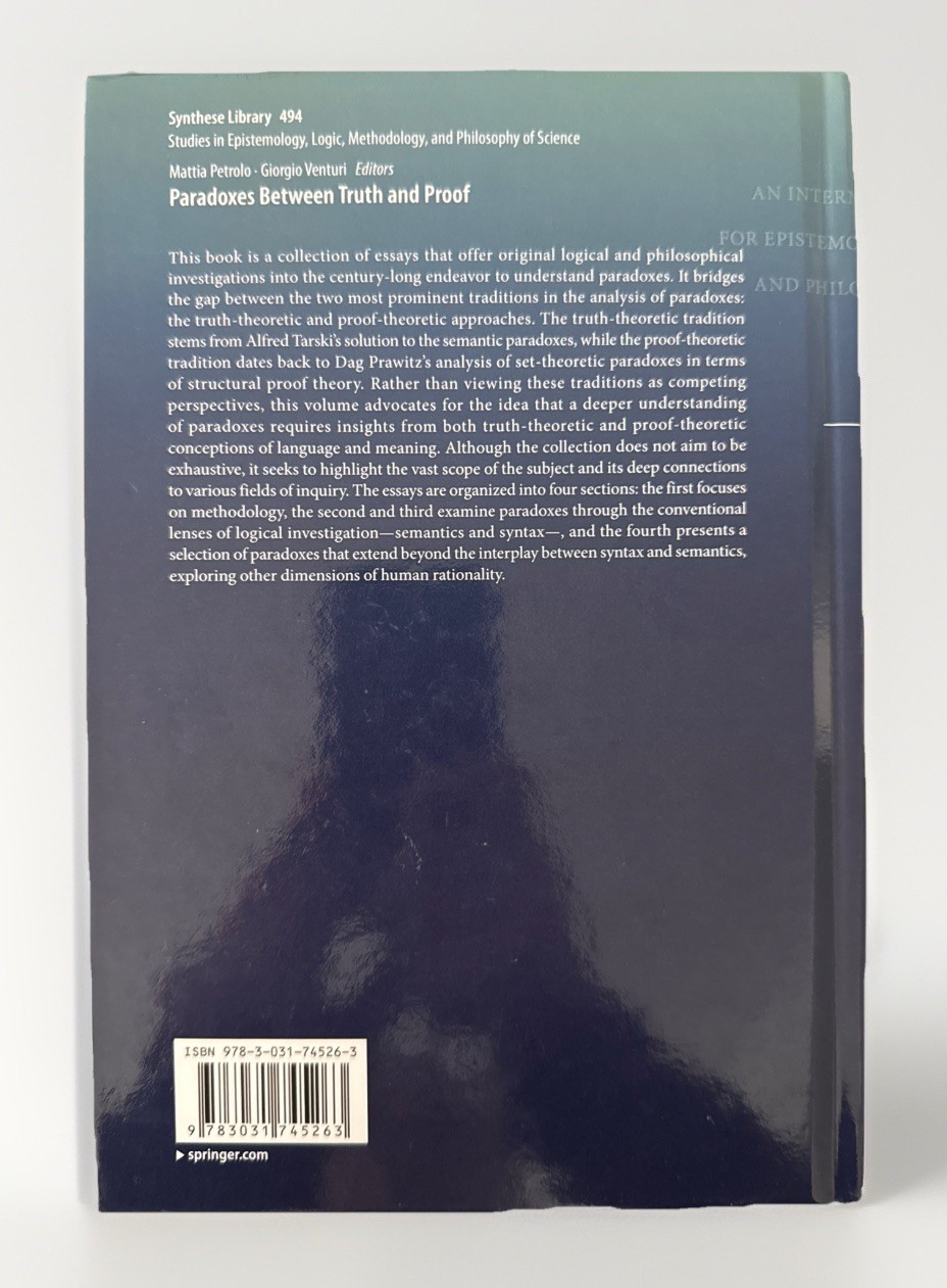 Paradoxes Between Truth and Proof by Mattia Petrolo Hardcover Book