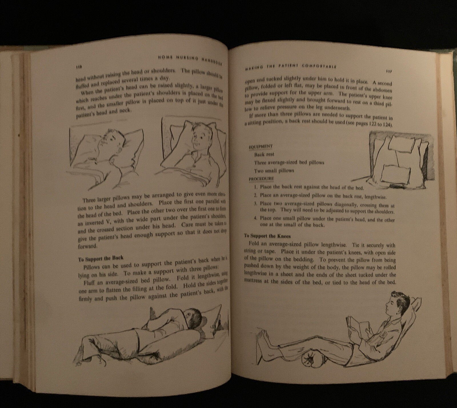 Home Nursing Handbook 1961 Fleming & Benson HC 264 pages D.C. Heath & Co.