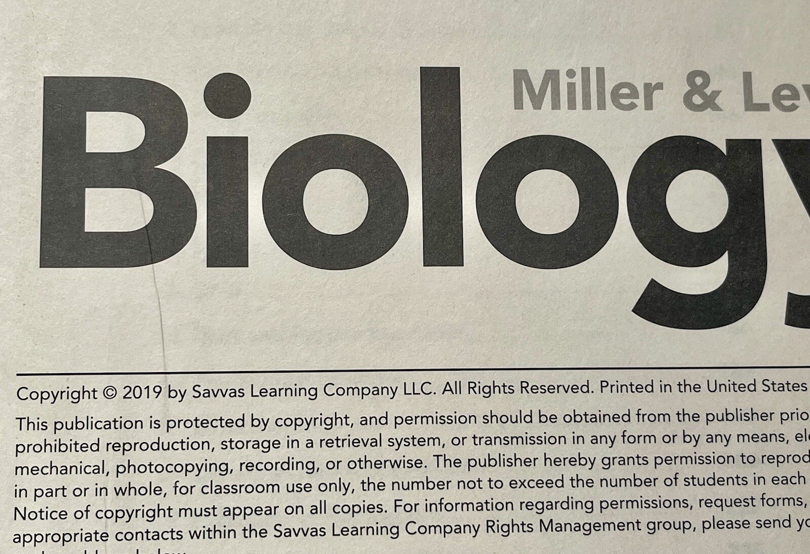 Biology: Miller And Levine Reading & Study Guide Workbook NEW Homeschool