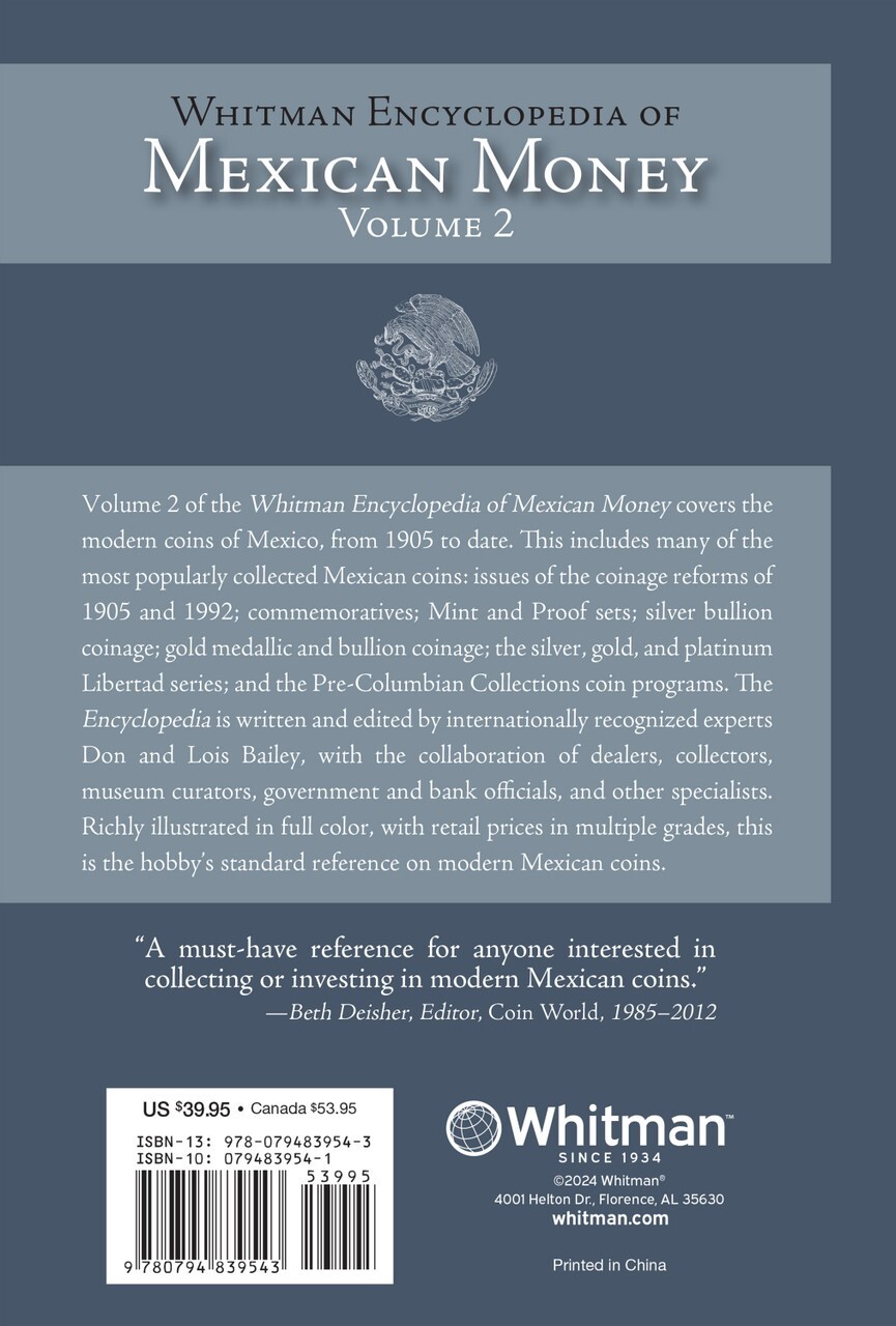 Whitman Encyclopedia Of Mexican Mexico Money Coin & Currency Vol 2 1905 to Date