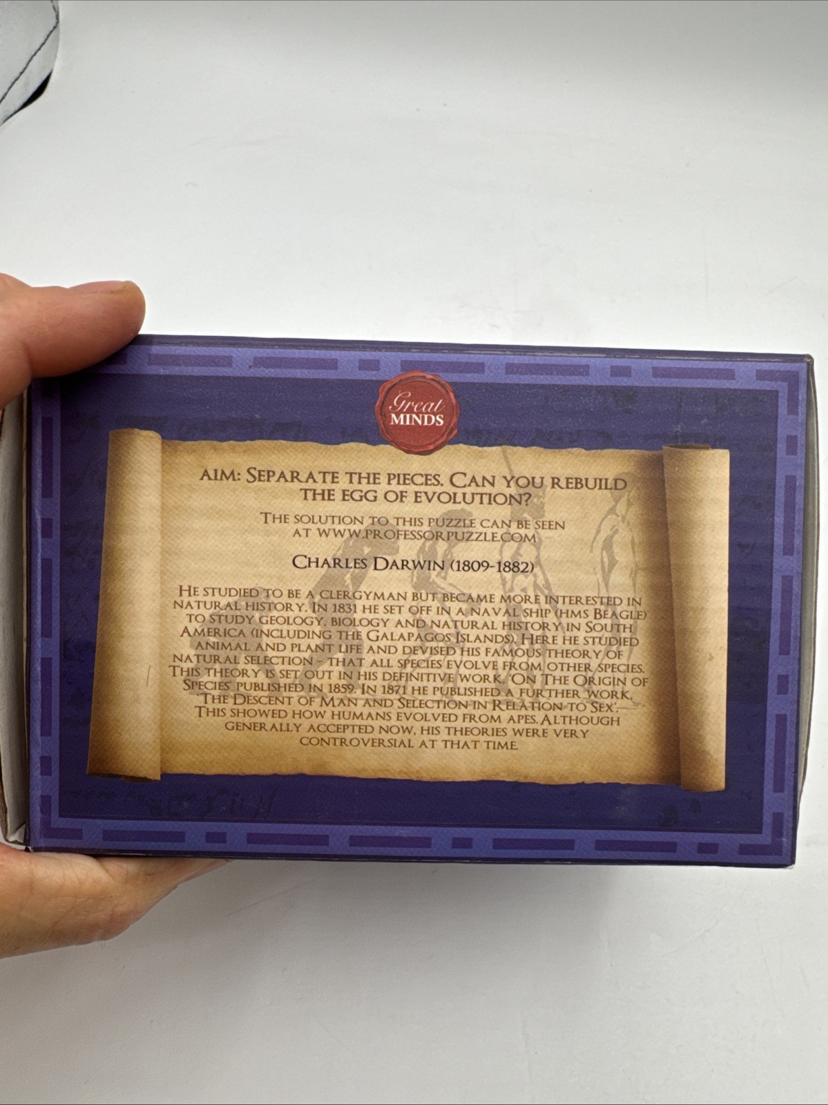 Great Minds Darwin’s Egg of Evolution Puzzle Wood