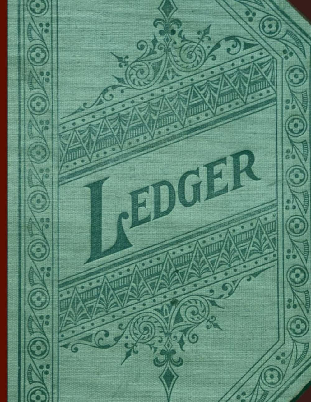 Ledger: 3 Column Accounting Ledger Book 8.5×11″ 100 pages
