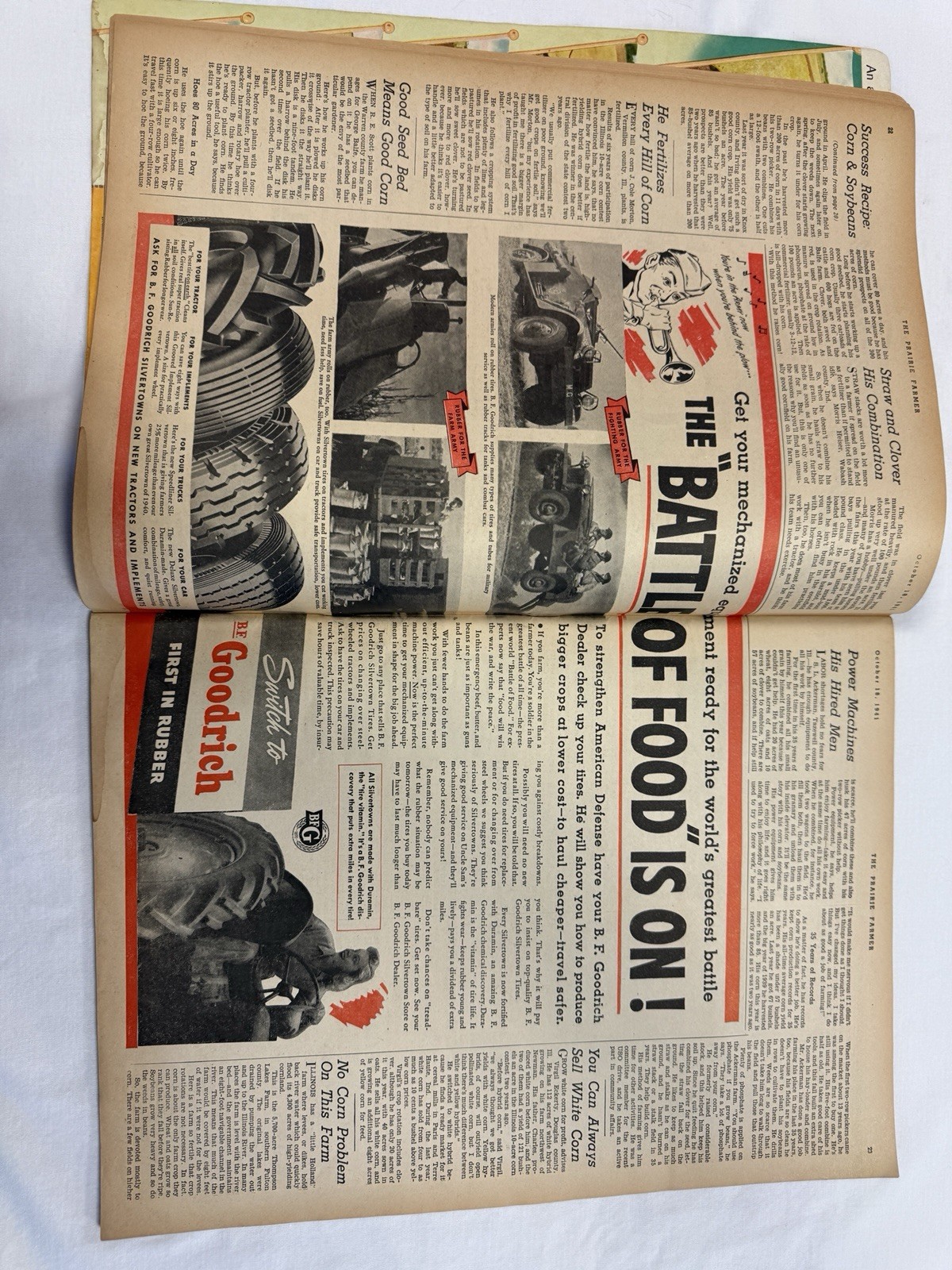 The Prairie Farmer October 18th 1941 Centennial Corn Number