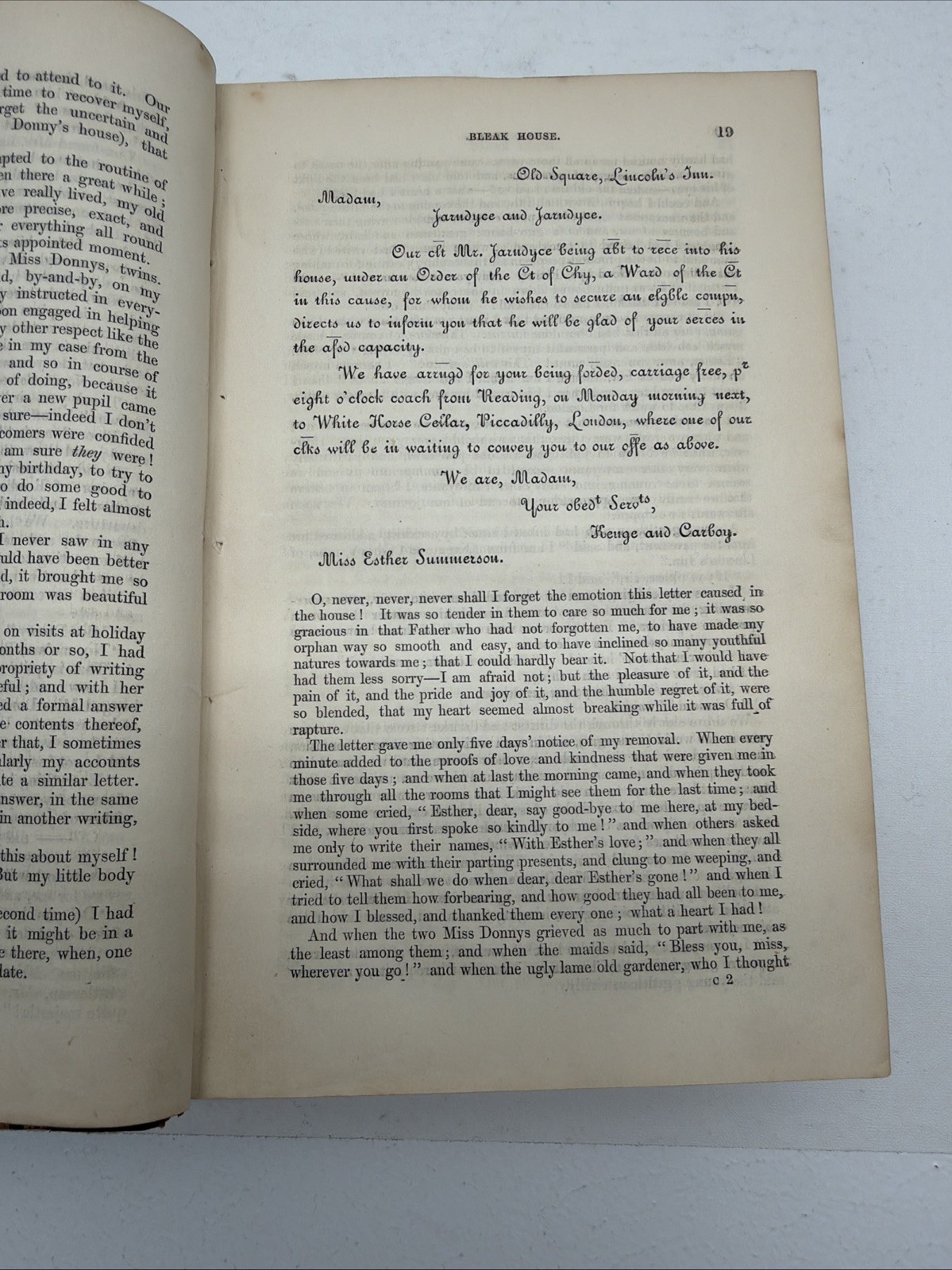 Charles Dickens / Bleak House 1853 First Issue (See Photos)