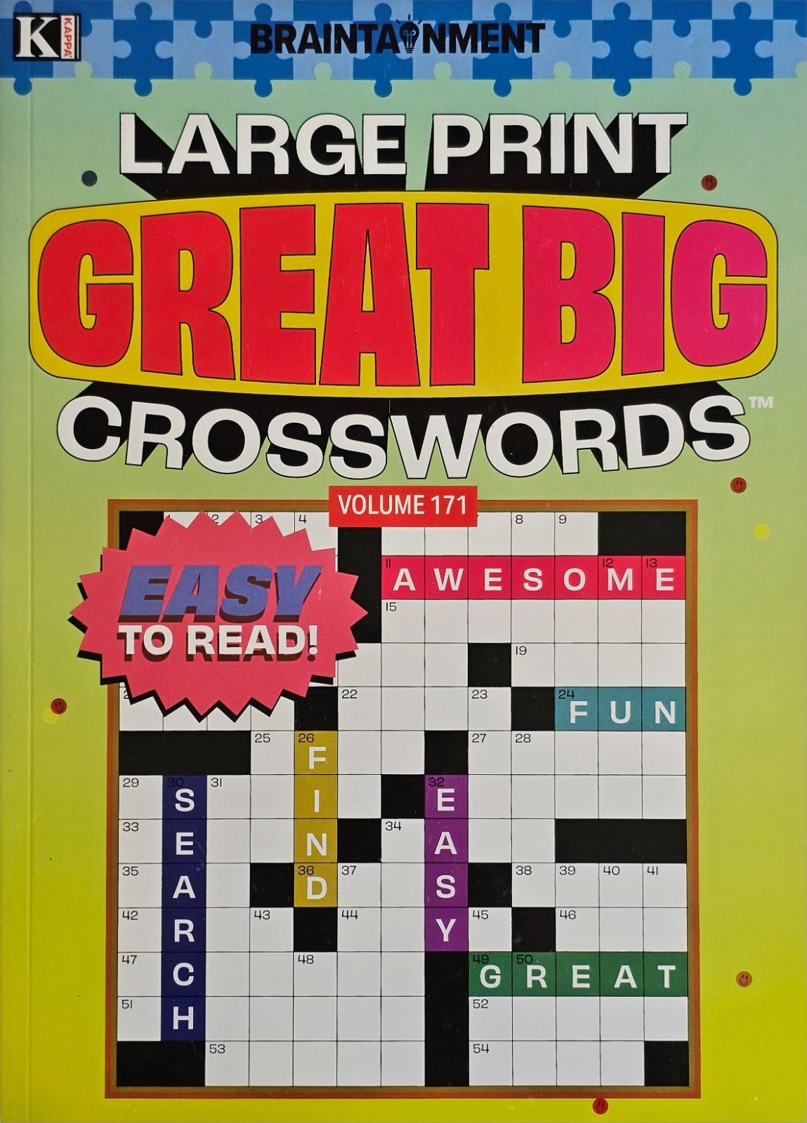 Kappa Large Print Great Big Crosswords Puzzle Books, 24 Different Volumes U-PICK