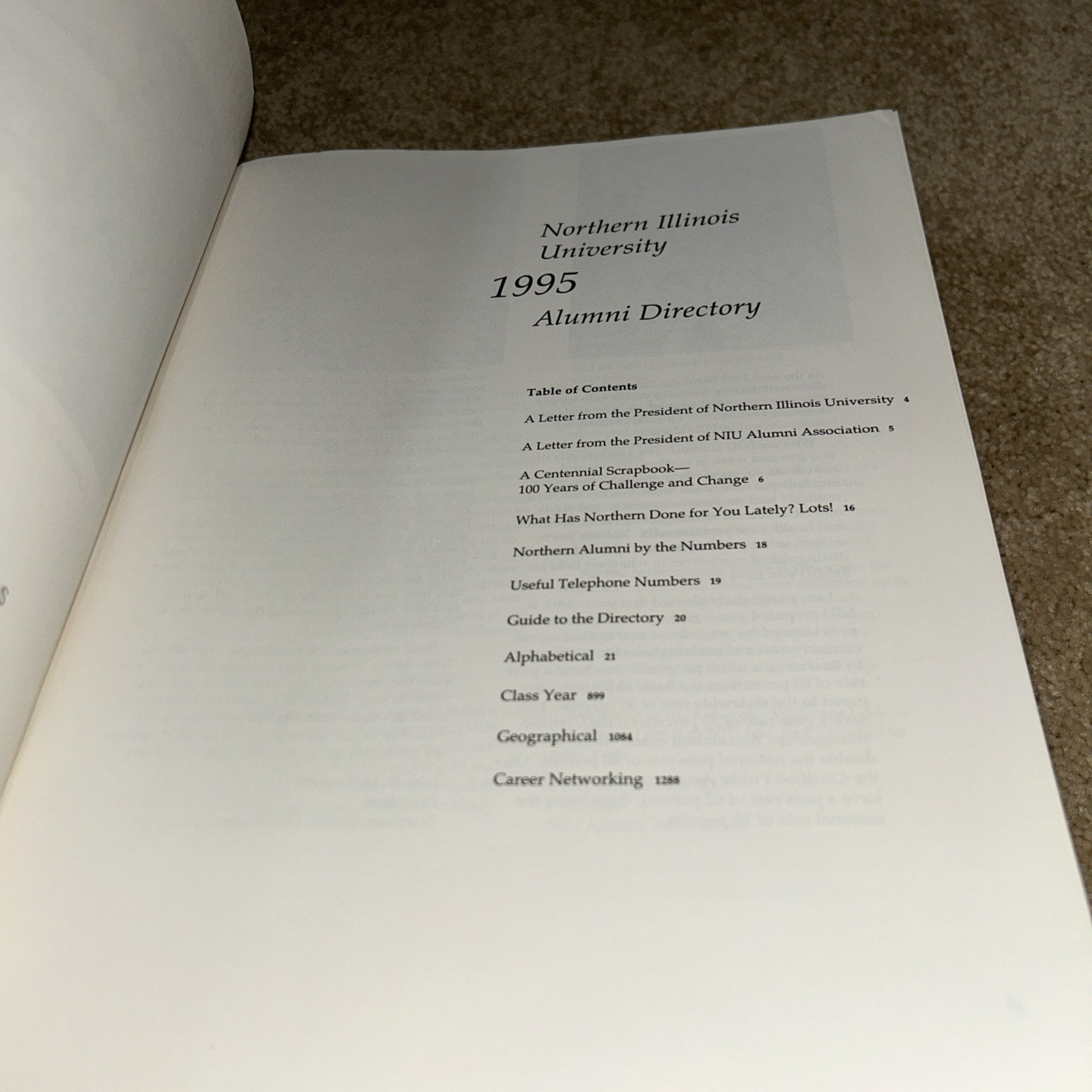 1995 NORTHERN ILLINOIS UNIVERSITY Alumni Directory 1376 pages HOMER SIMPSON