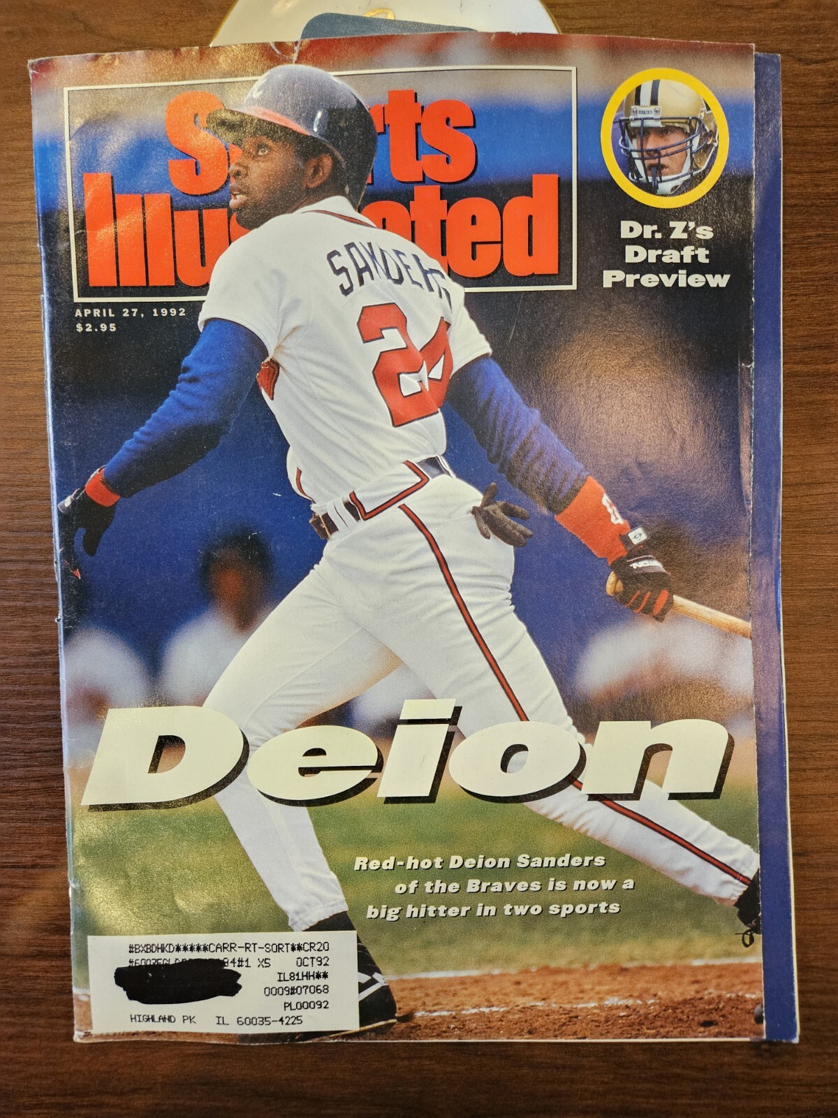 Sports Illustrated Deion Sanders Cover (April 27, 1992) 2 Sports