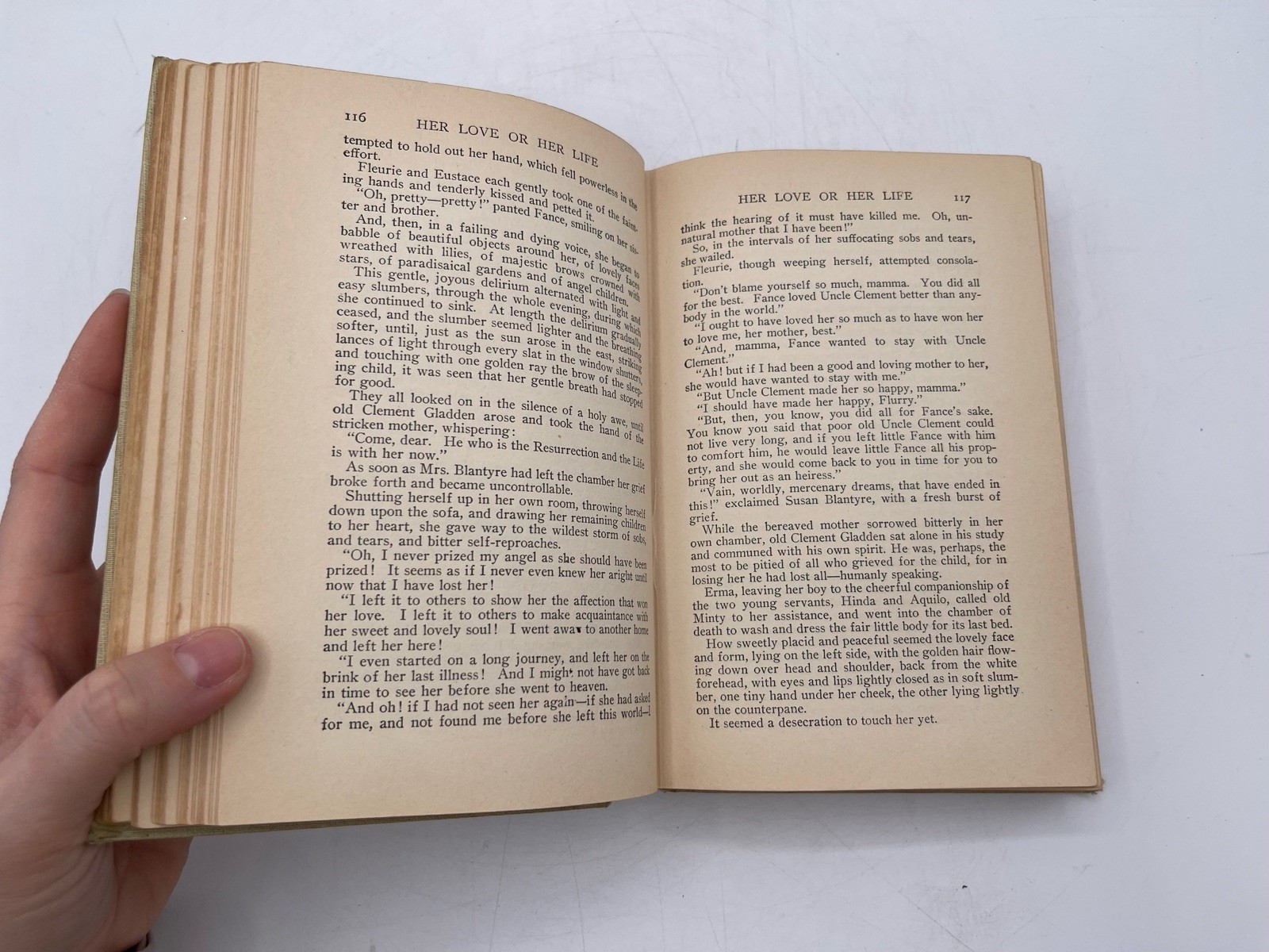Her Love Or Her Life by Mrs. E.D.E.N. Southworth 1905 A.L. Burt Company Antique