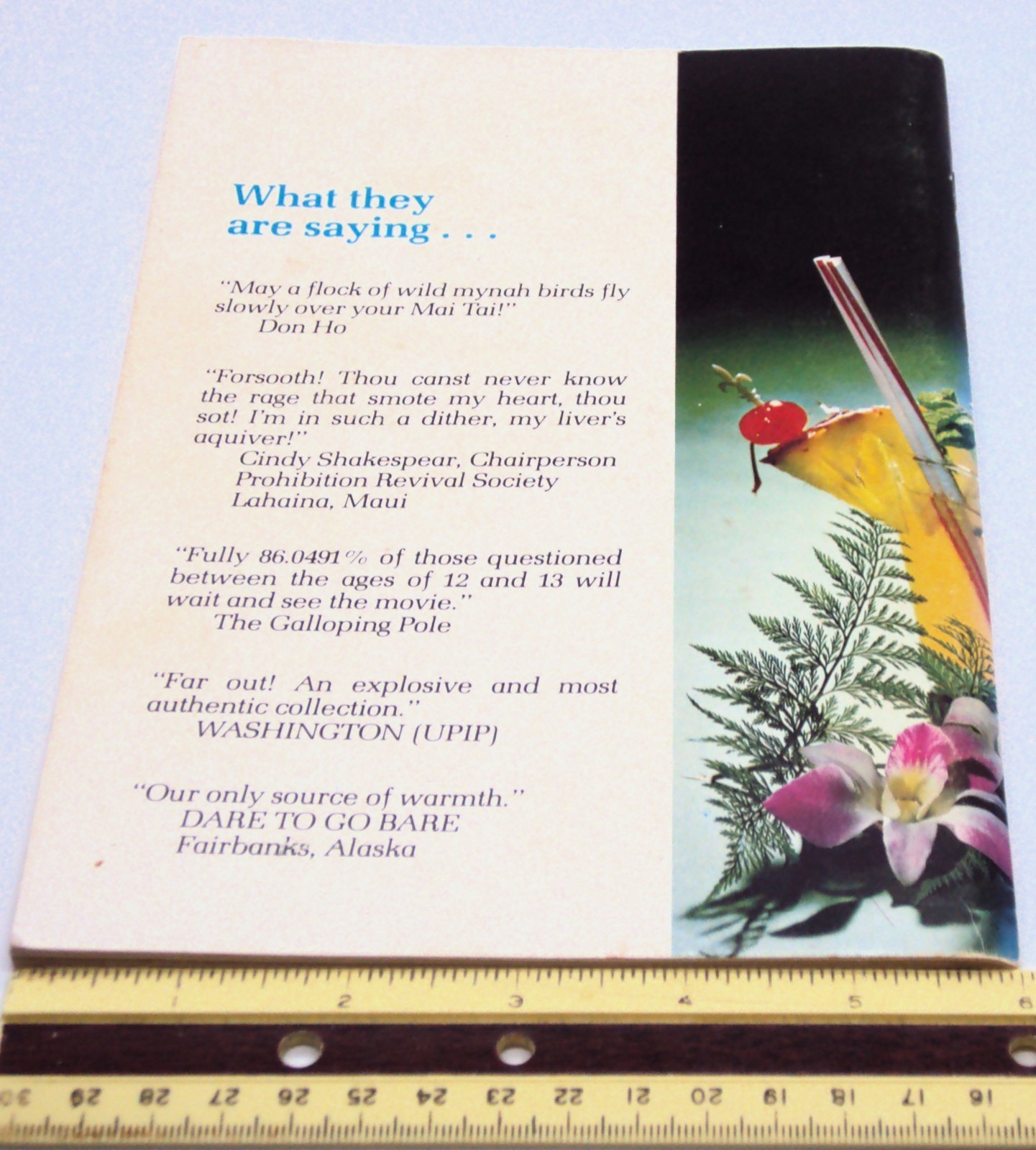 DRINKS OF HAWAII Paul Dick PB BOOK Third Edition Official Handbook 100 Recipes