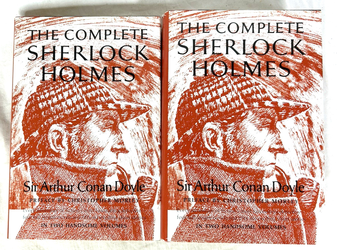 Vintage The Complete Sherlock Holmes in Two Volumes Doubleday HCDJ