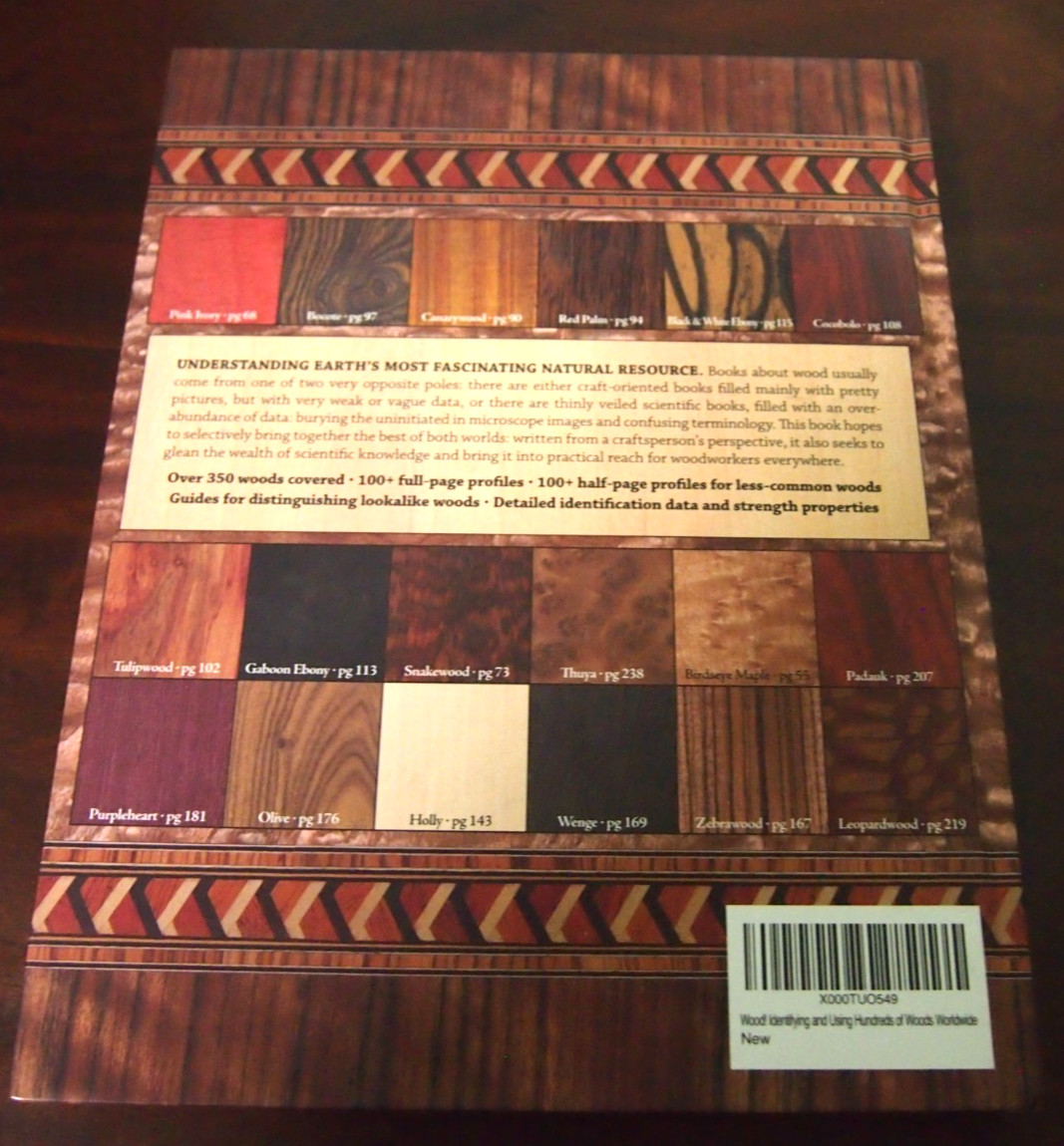 Wood! Identifying And Using Hundreds Of Woods Worldwide By Eric Meier-266 Pages
