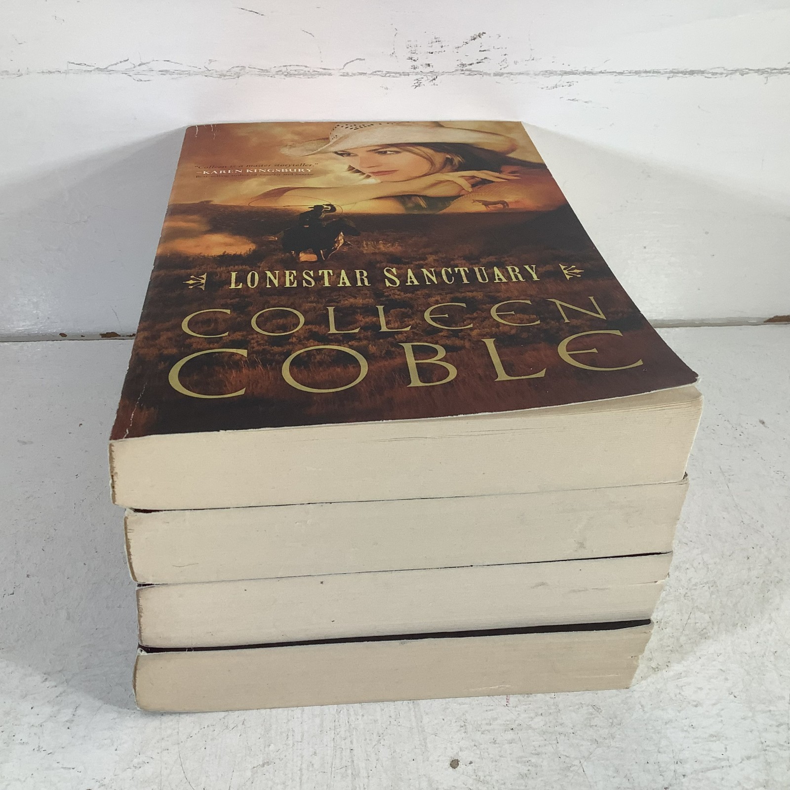 Colleen Coble Lonestar Series 1-4 Lot of 4 Trade PBs VG Christian Fiction
