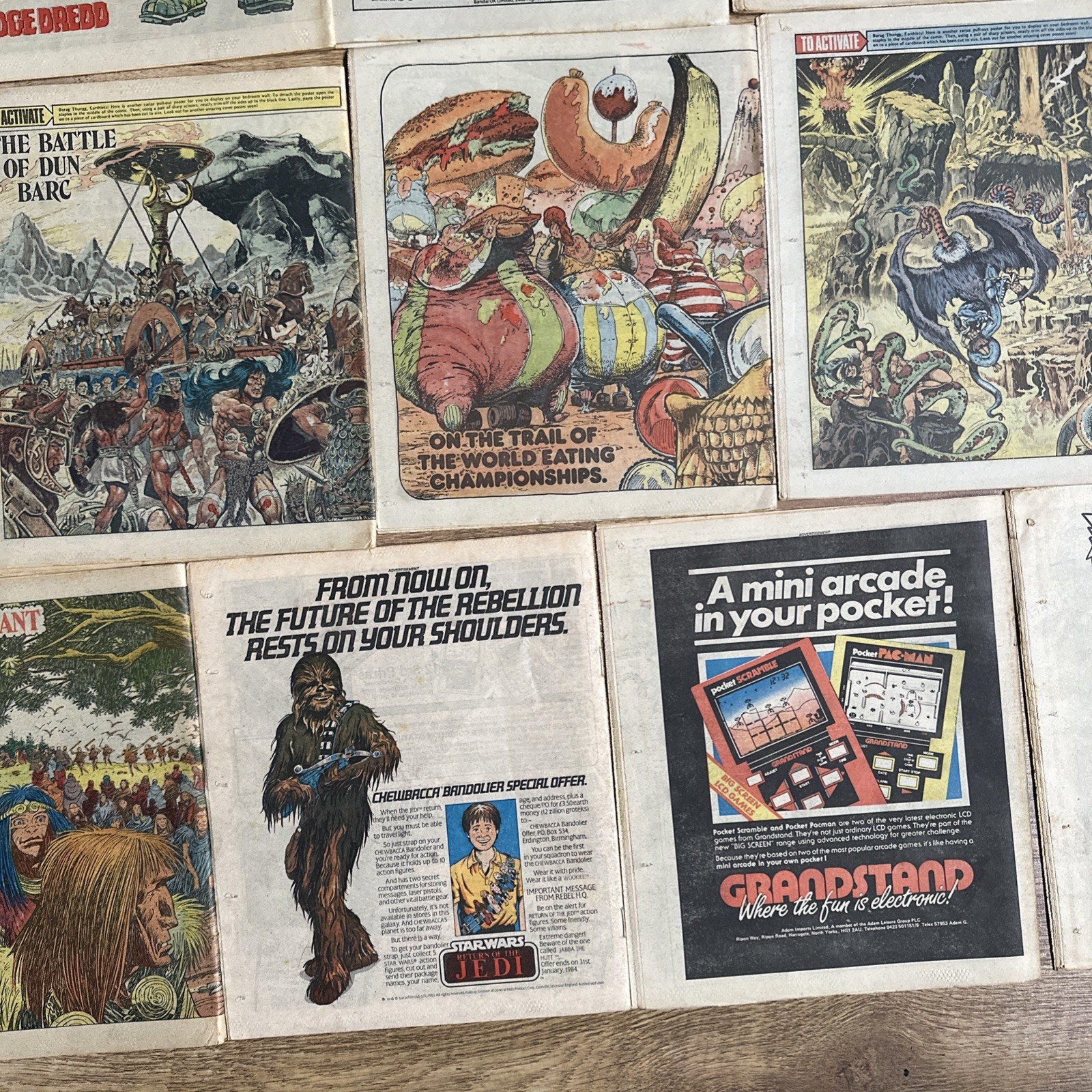 2000AD Progs Judge Dredd issues 321 – 339 job lot