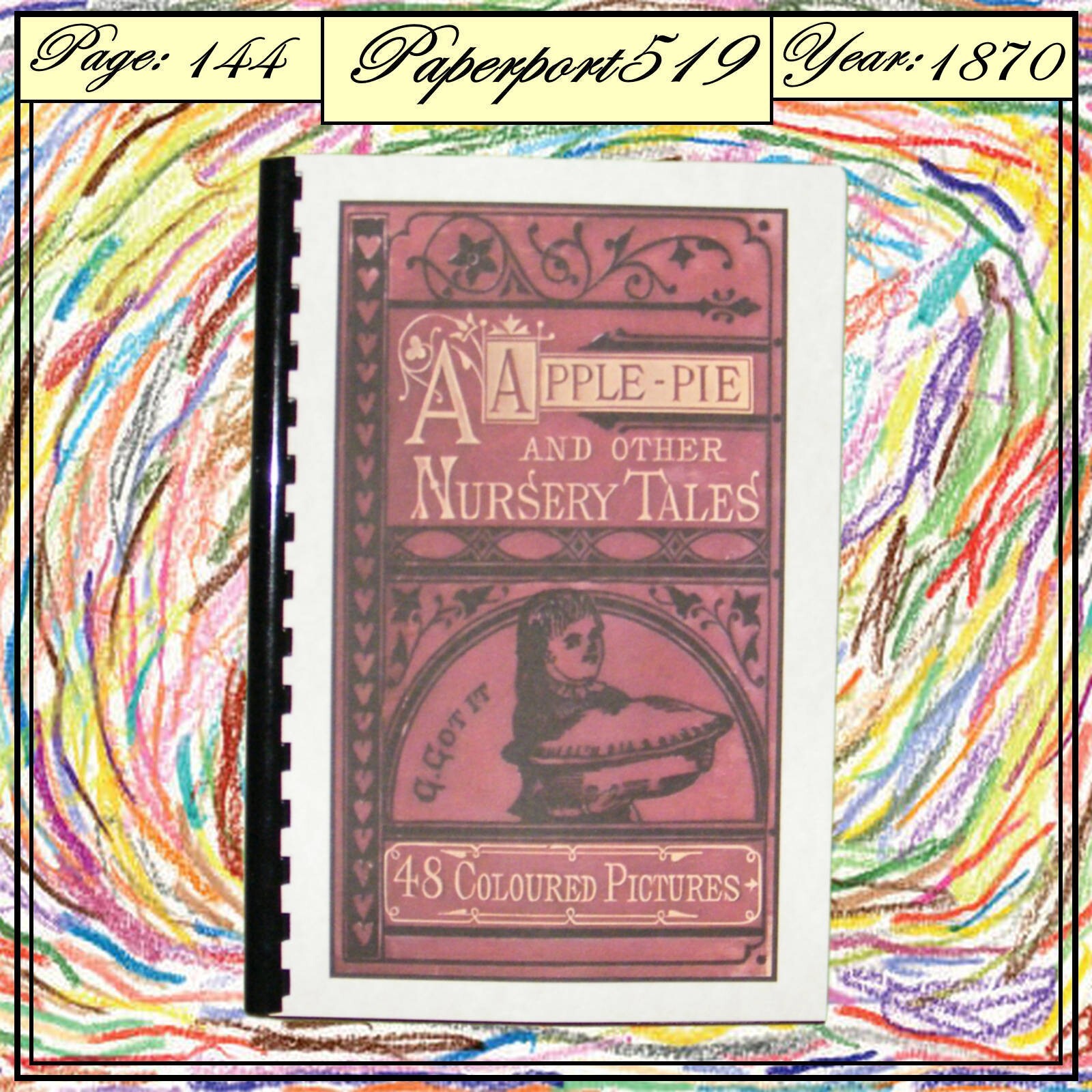 1870 A apple pie and other nursery tales 144 Pages