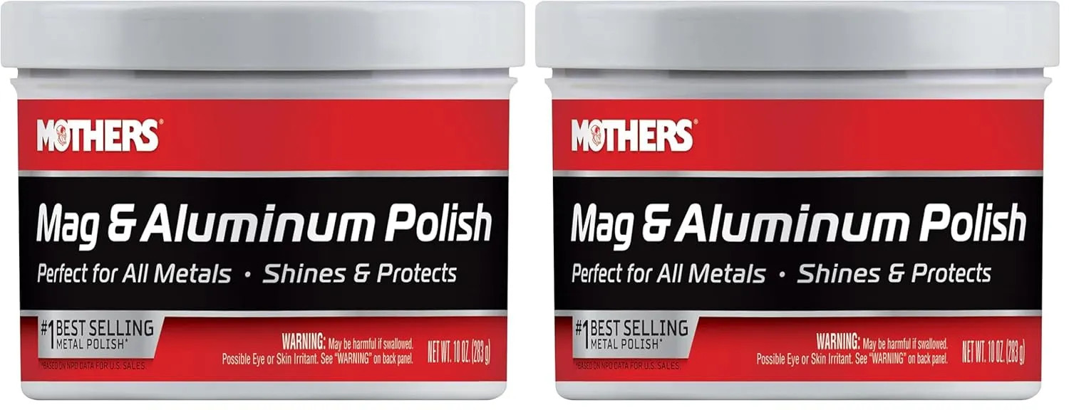 Mothers Mag and Aluminum Polish 5 oz Metal Cleaner for Wheels and Trim 05100