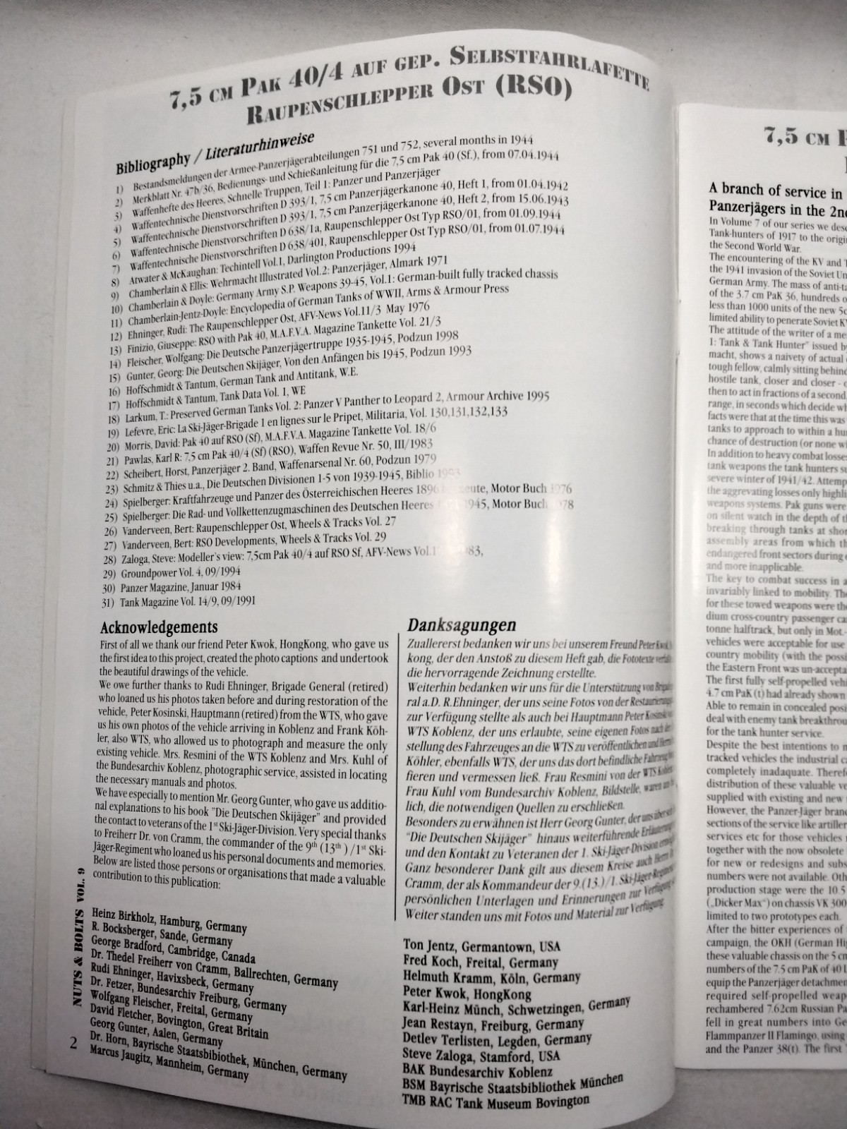 Nuts & Bolts Vol. 09 7,5 cm Pak 40/4 Auf Gep. By Peter Kwok Military