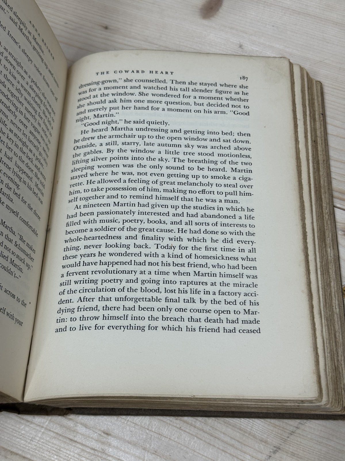 The Coward Heart by Anna Reiner 1941 First American Edition Alfred A. Knopf