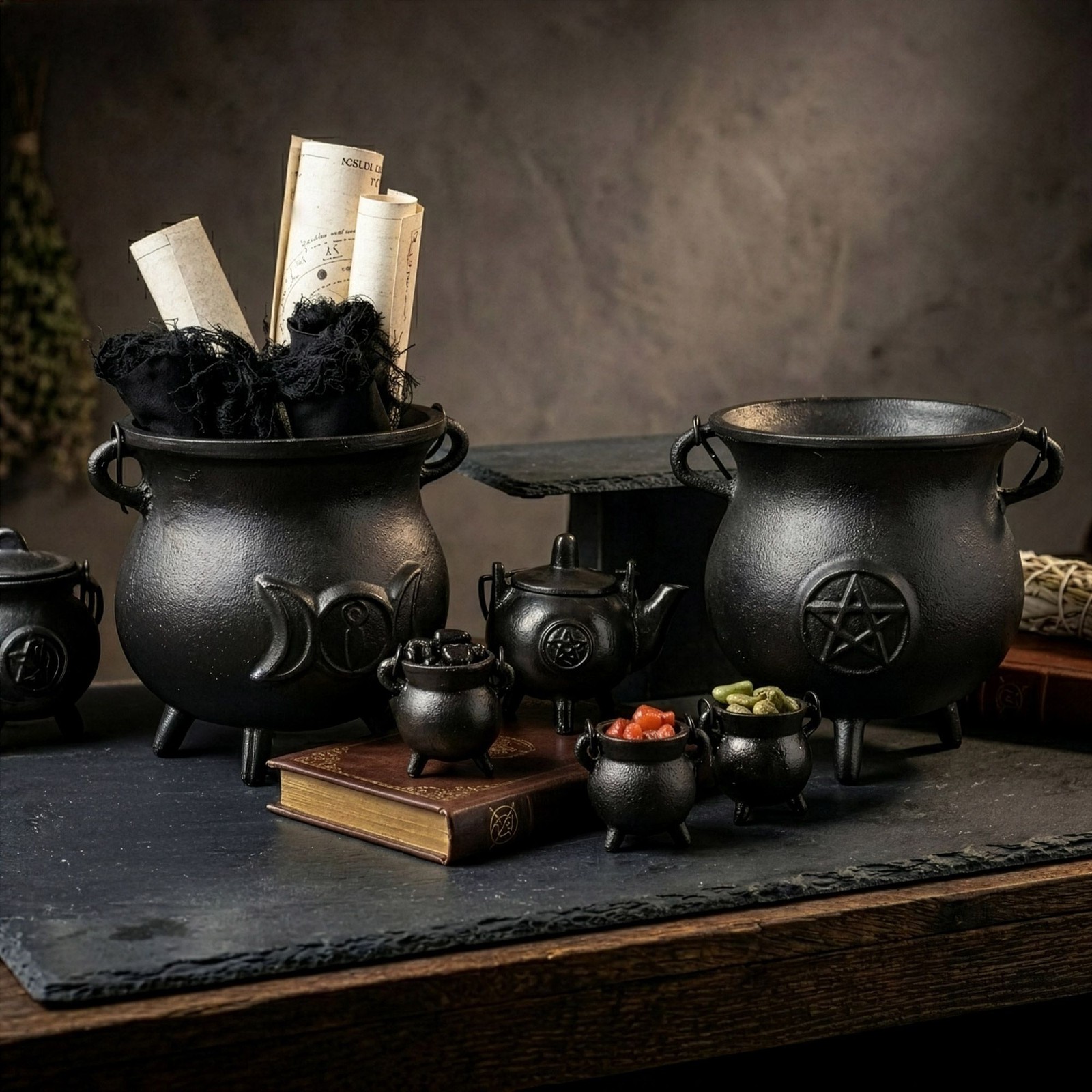 Extra Small Cast Iron Cauldrons 5x7cm